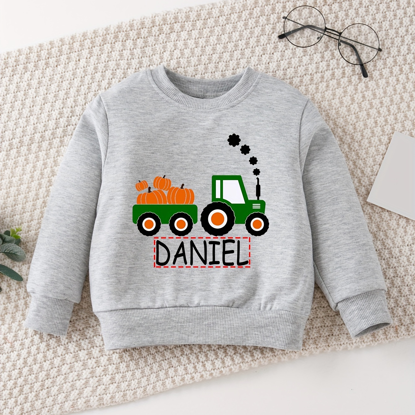 

Personalized Toddler Hoodie: And Pumpkins Design - Spring/ - Comfortable Knit Fabric - Regular Fit - Showtly Brand