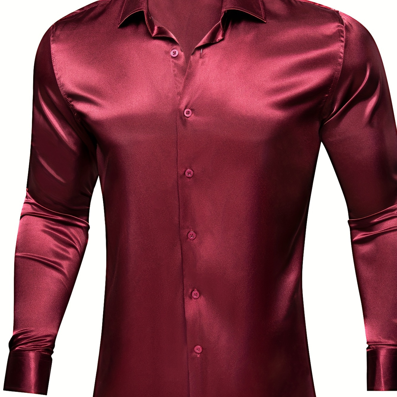 burgundy midi dress for women Burgundy Dress Shirt 20 / 38/39 main image 1