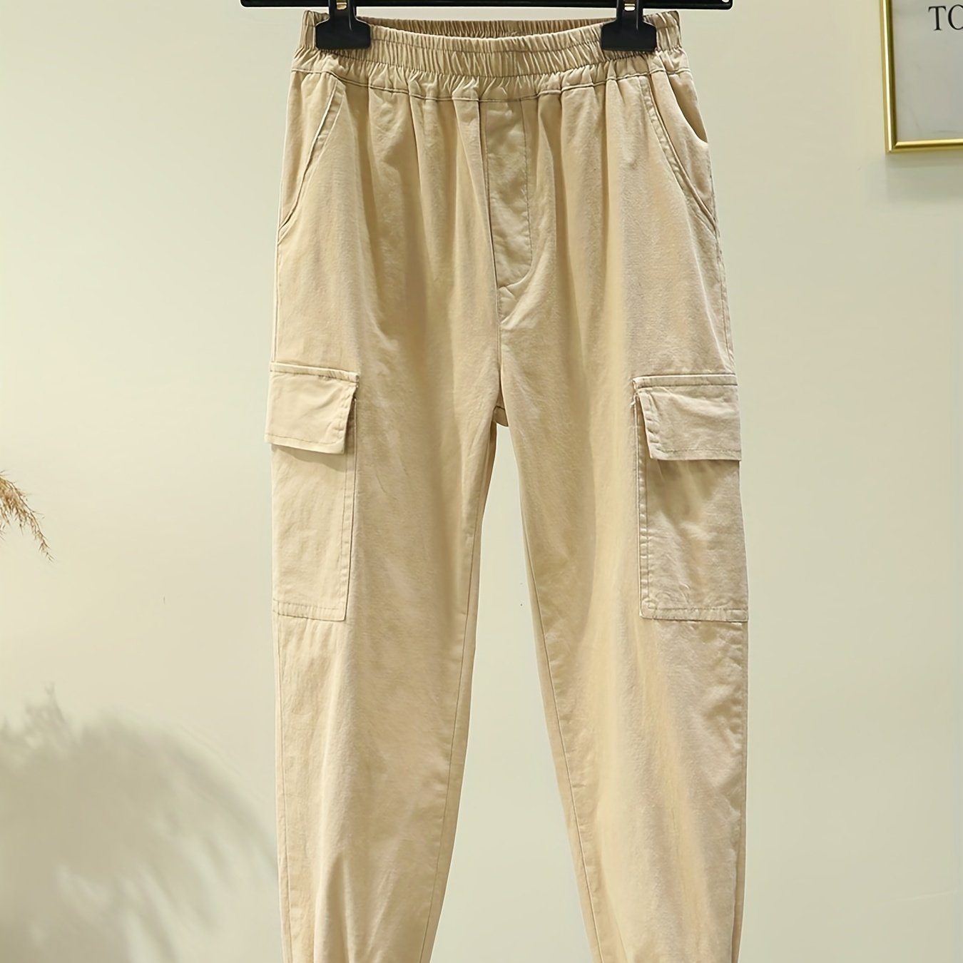 Louis Vuitton Beige Cotton Cargo Pocket Detail Capri Pants S Louis