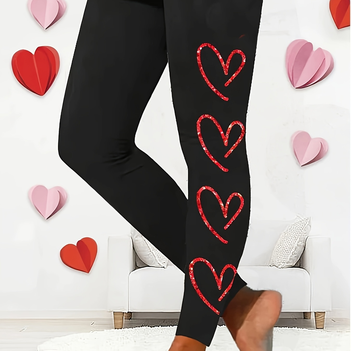 

High Waist Leggings, Casual Skinny Stretchy Leggings, Women's Clothing
