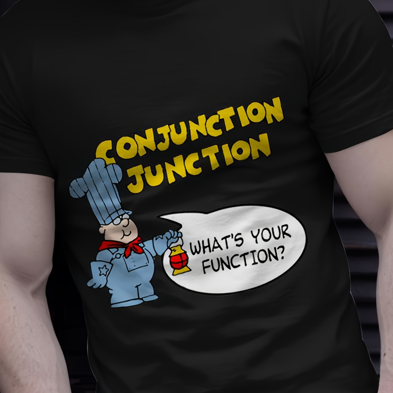 

Conjunction Graphic Mens Novelty - Streetwear - , Tees For