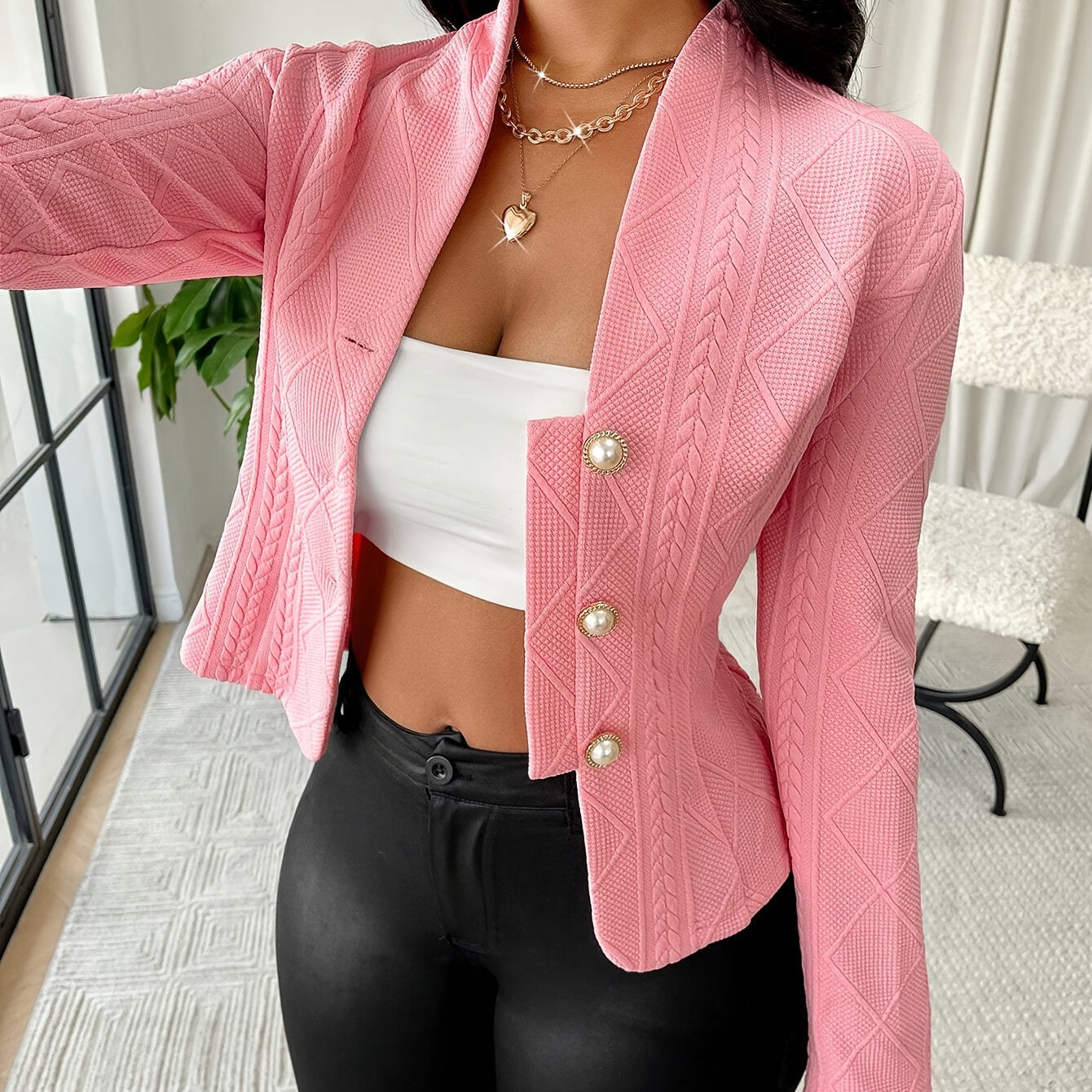 

Veste- en de uni - décontracté / col