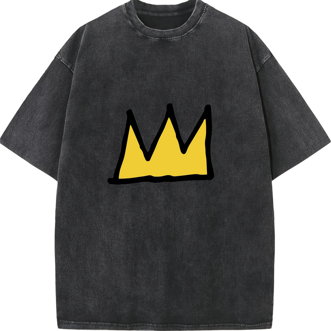 

Crown...retro Trendy Premium Cotton Men's T-shirt Graphic T-shirt Men's Summer Clothing