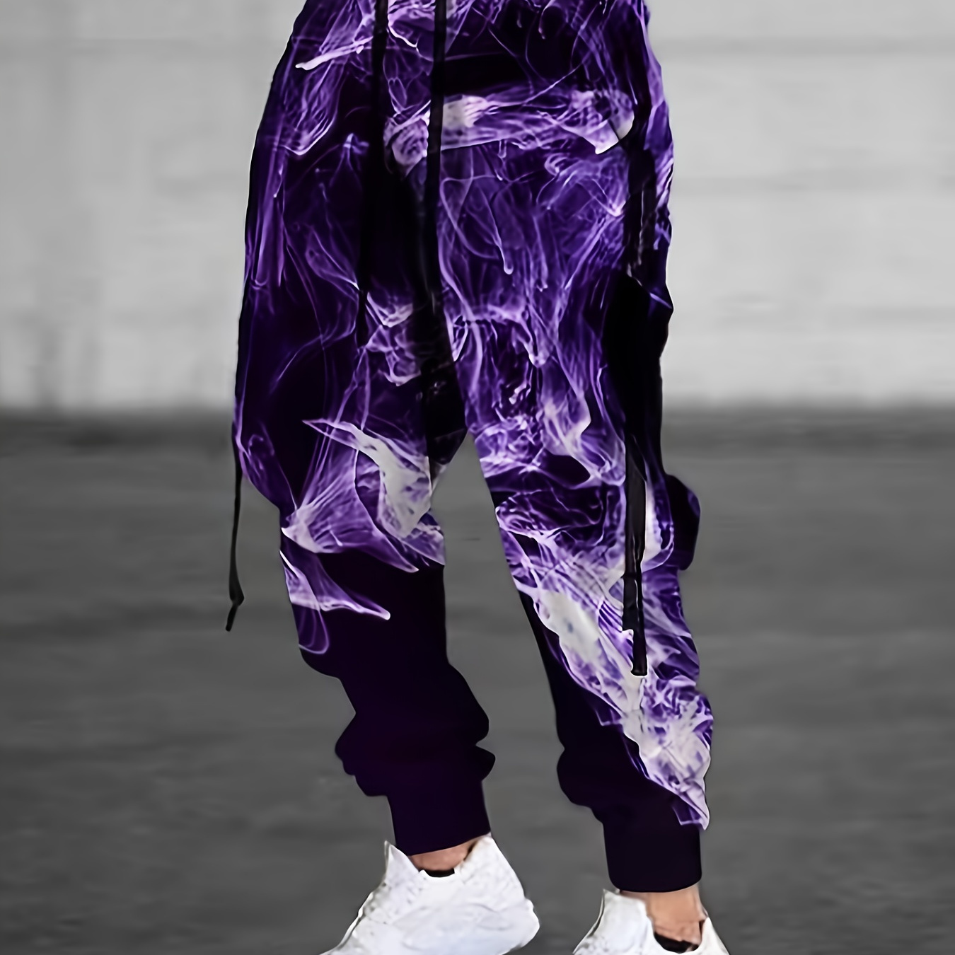 

Men's 3d Print Joggers, Casual Street Style Breathable Sweatpants