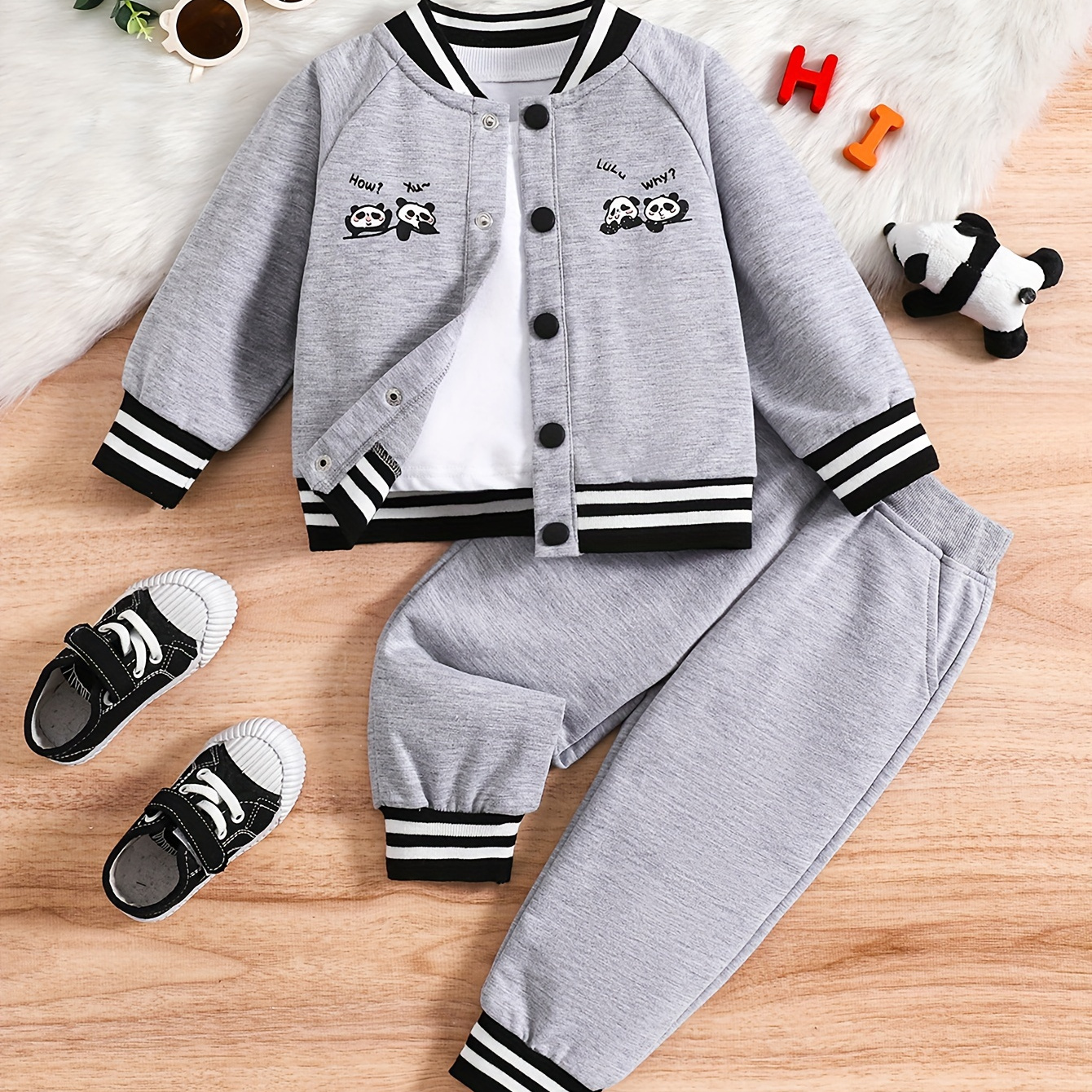 

2pcs 's & Pants, Toddler & Infant Boy's Clothing Set For Fall , Cloth