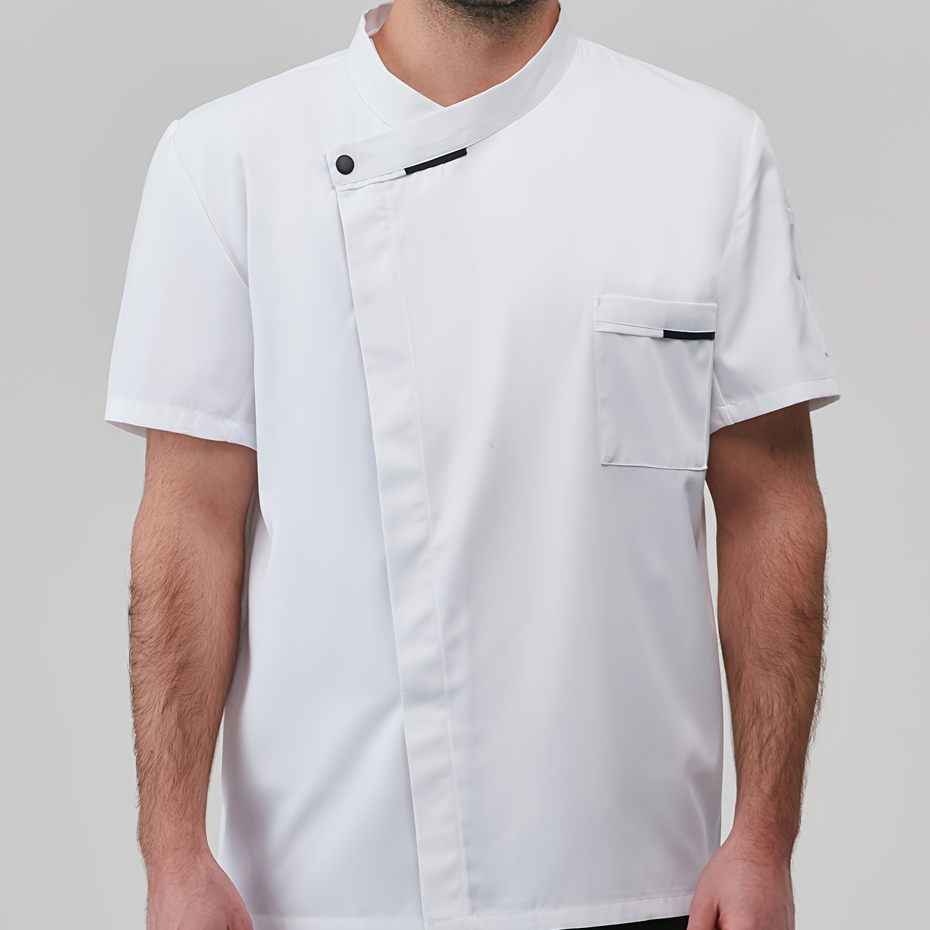 

Chef Code Men's Short Sleeve Uniform Classic Chef Coat Cook Shirts