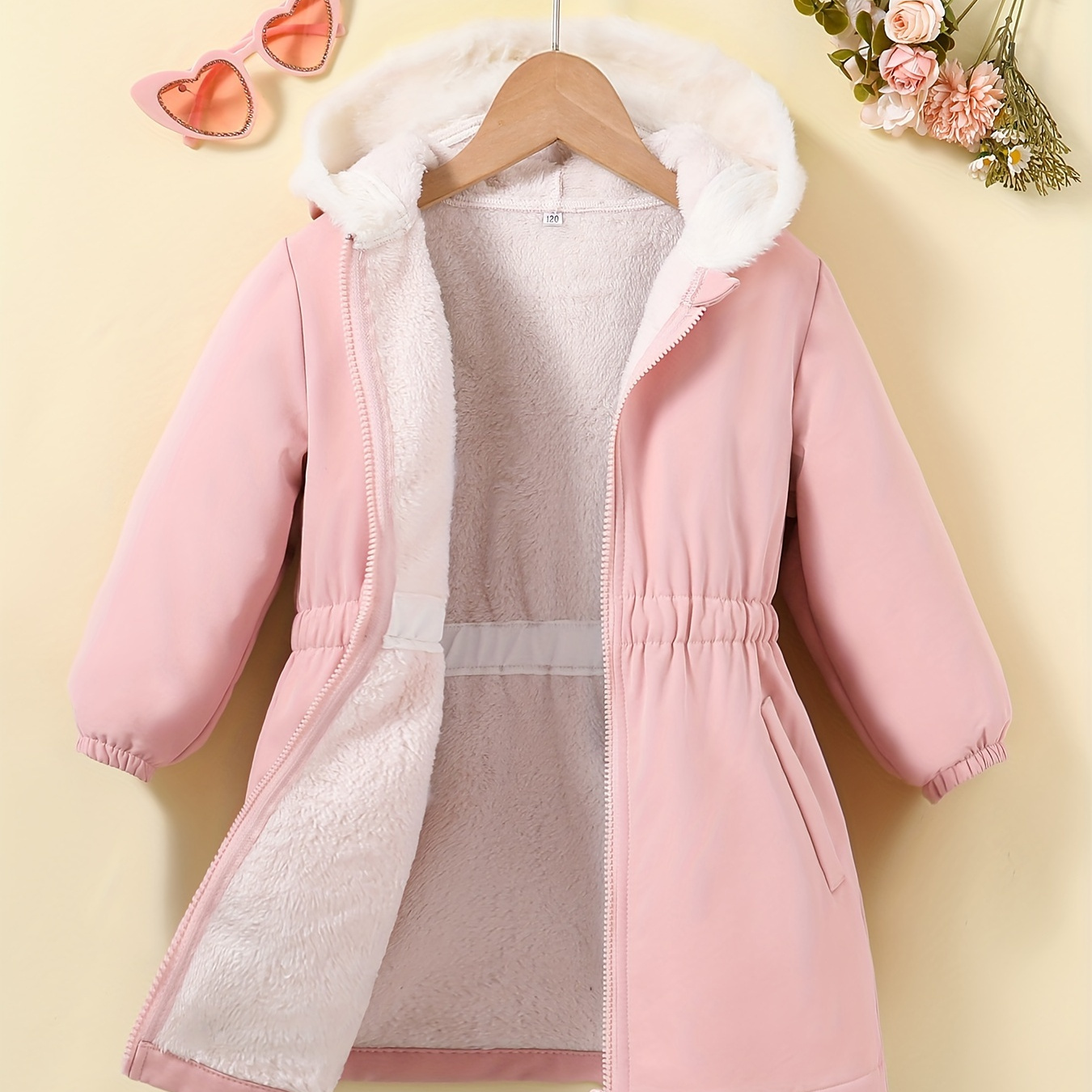 

Girl's Casual Puffer Coat With Hood - Fall/ - Zip Closure - Polyester Fabric - Regular Fit - Perfect For Cool Weather