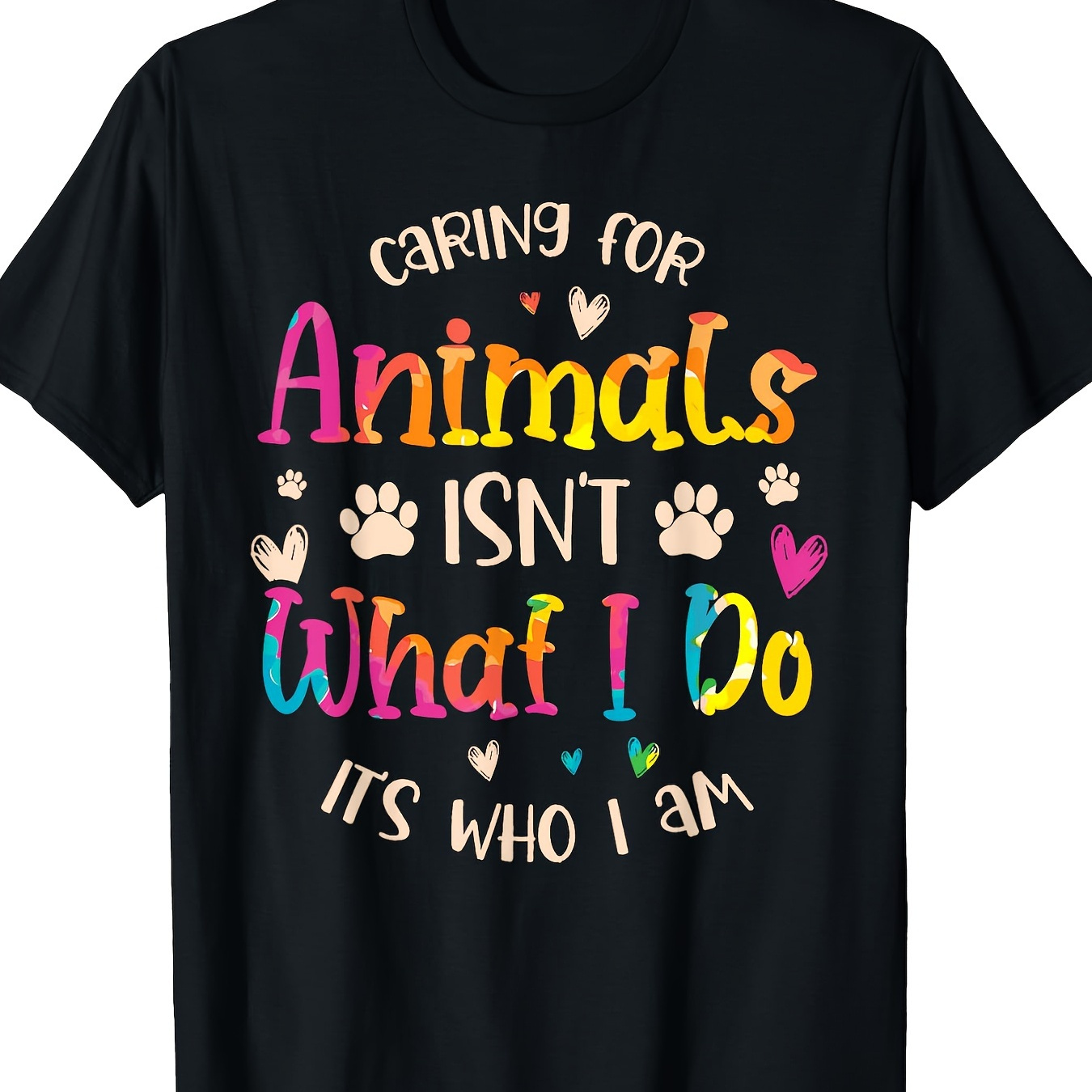 

For Animals What 's Who 220g100% Cotton T-shirt