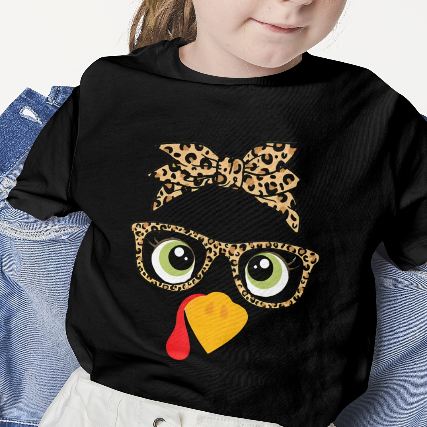 

Turkey ' Positioning Printed T-shirts, T-shirts, & For Summer, & Fall, Kid T- For , & Halloween & Christmas Gifts