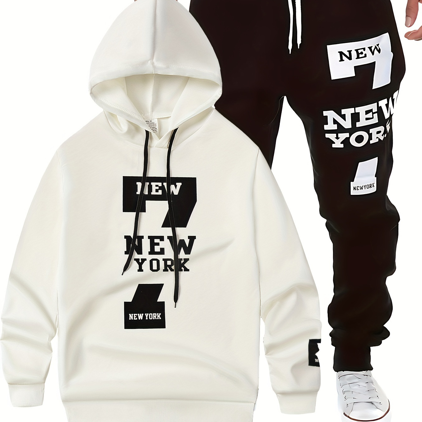 

Sportswear Set: Hooded Long-sleeve & - Polyester , Non-transparent, , For /fall -