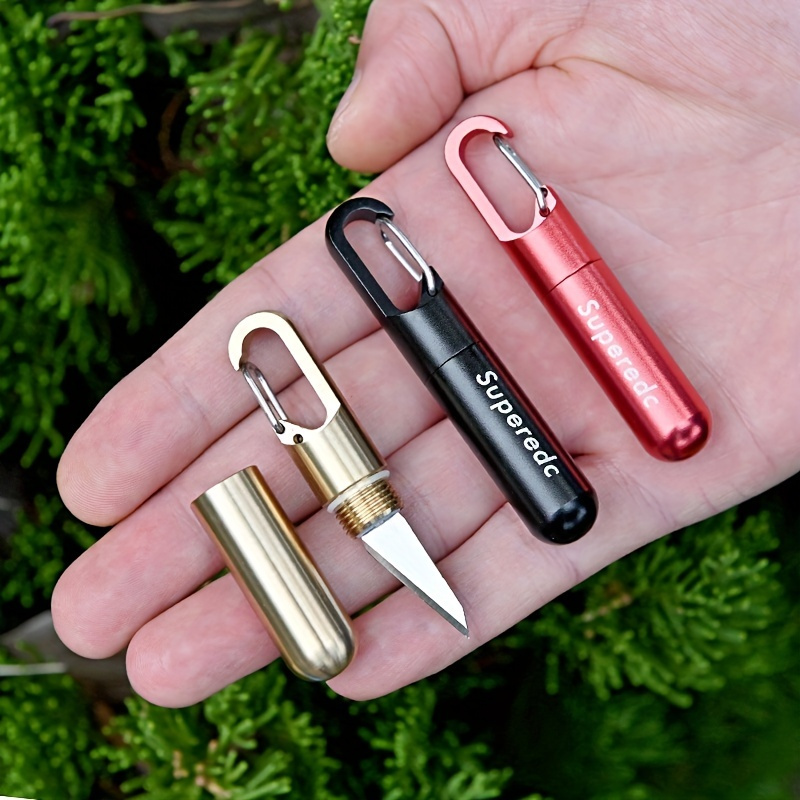 Creative Knife Sharp Mini Keychain Pendant Carry-on Disassembly Express  Knife Portable Open Box Knife Utility Knife Outdoor Multifunctional Paper  Cutt