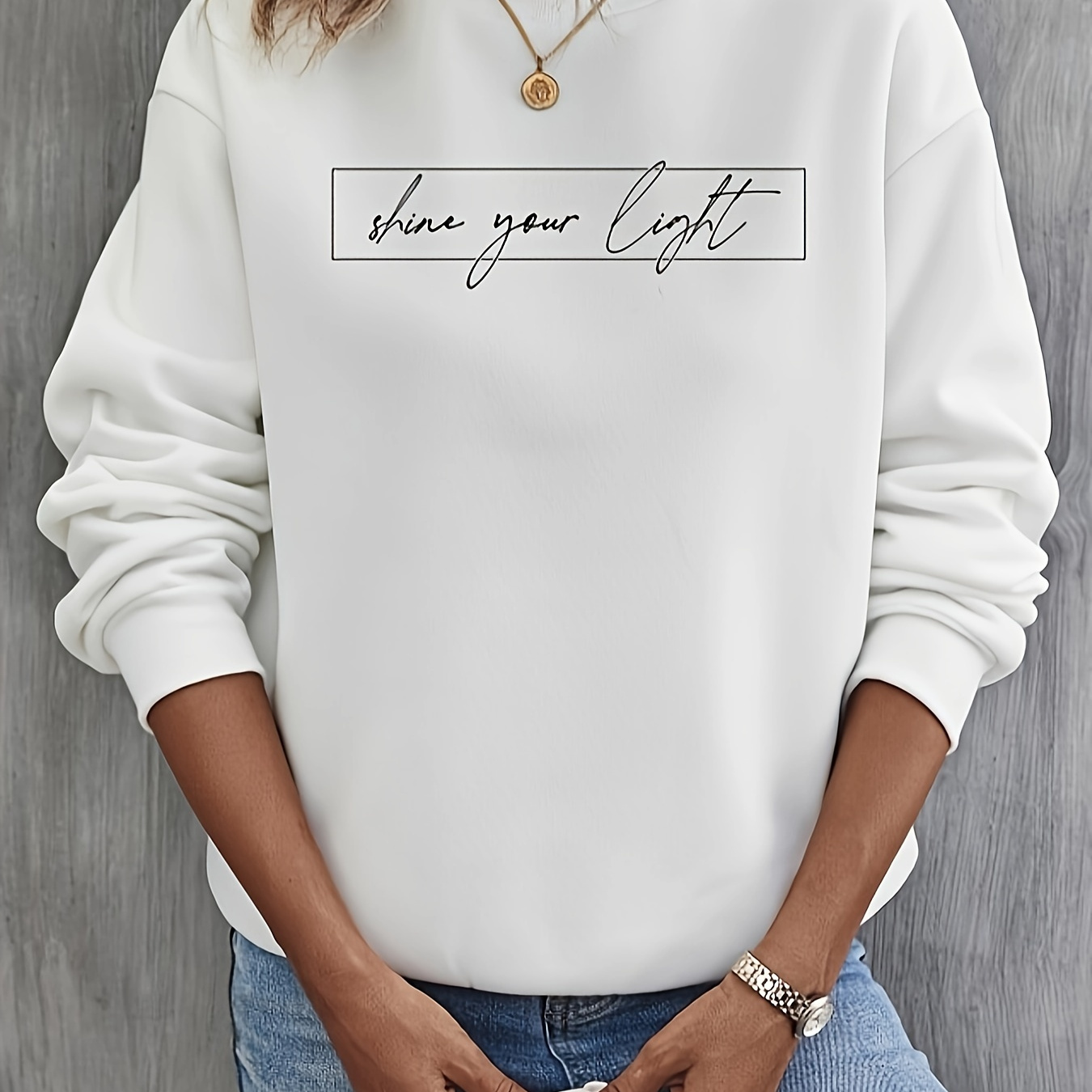 

Women's Casual And Fashionable Sports Sweatshirt, Suitable For Autumn And Winter, Comfortable And Soft, Letter Pattern