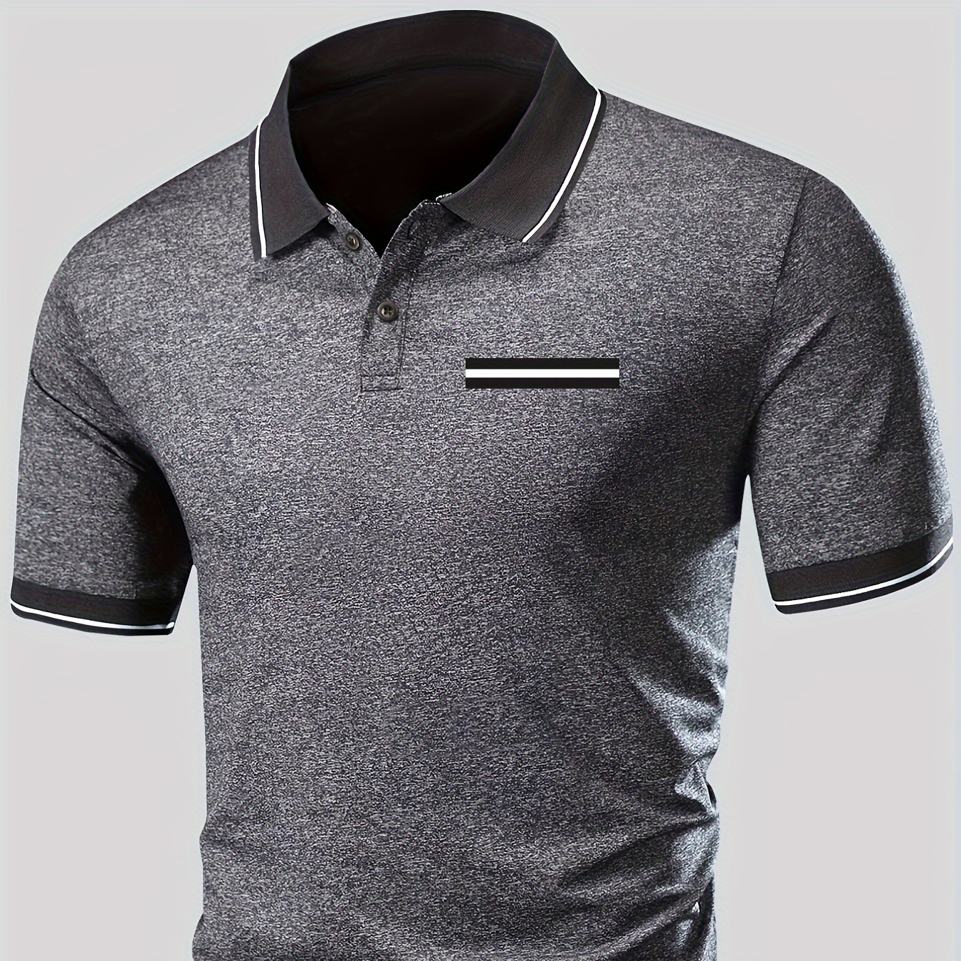 

Geometric Print Summer Men's Fashionable Lapel Short Sleeve Golf T-shirt, Suitable For Commercial Entertainment Occasions, Such As Tennis And Golf, Men's Clothing, As Gifts