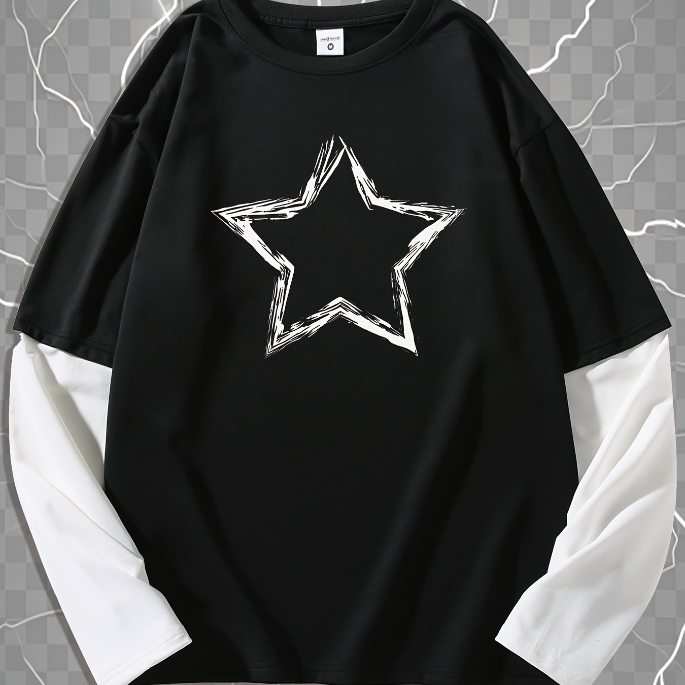 

Long-sleeved Tops For Men, Casual Crew Neck Sweatshirt, Long Sleeve T-shirt For All