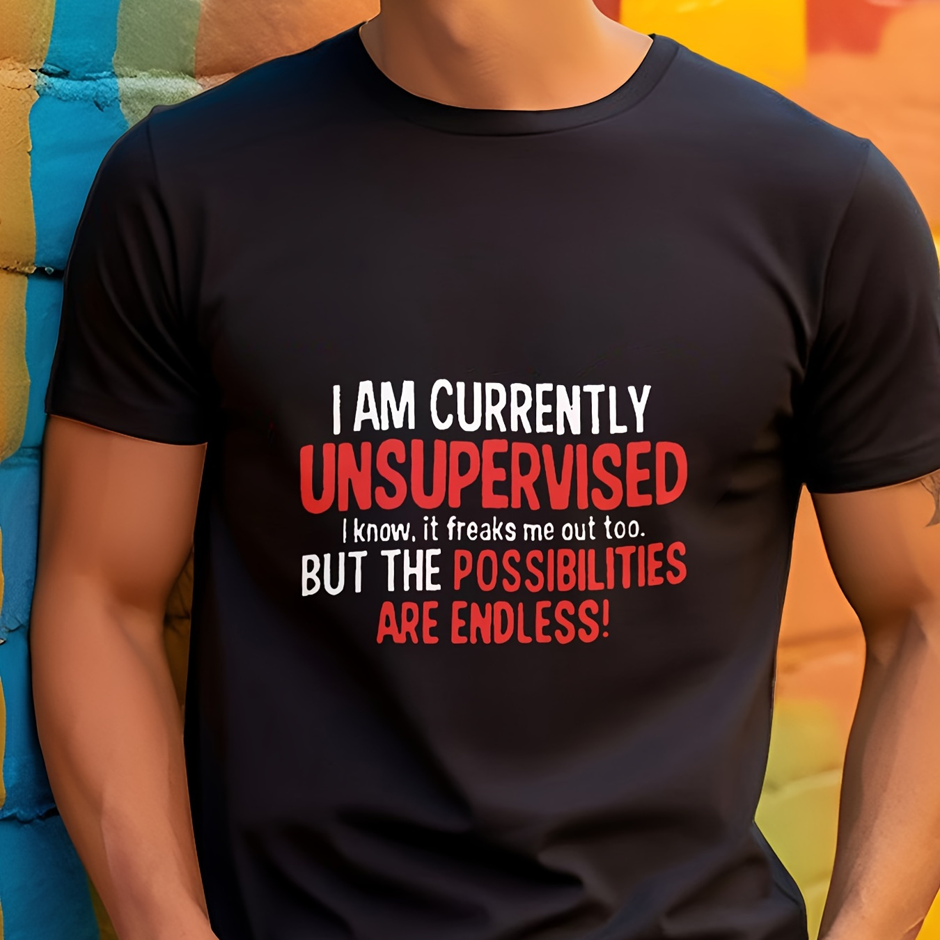 

Casual Fashion T-shirt For Men Short Sleeve Tees Tops, Men's Clothing