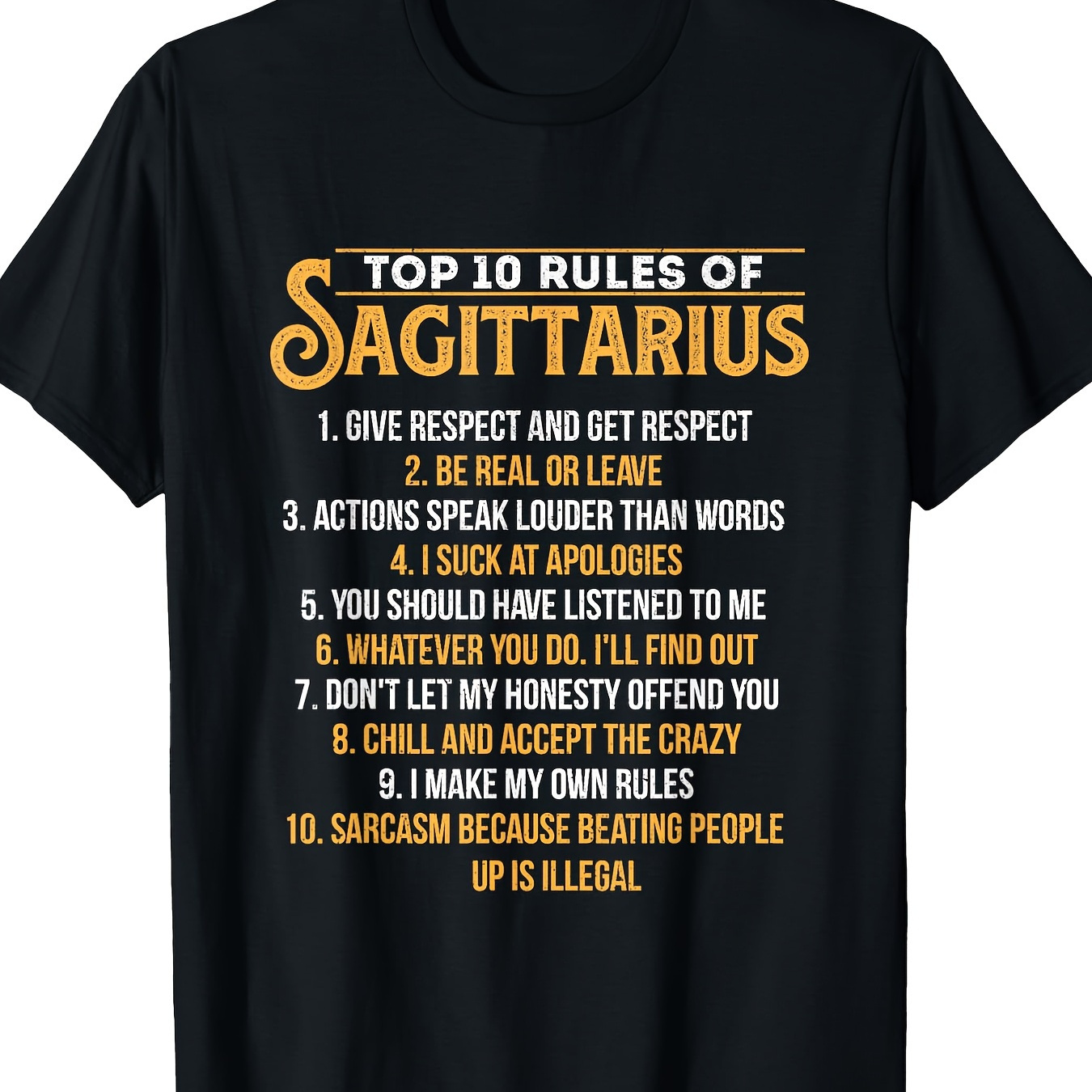 

Top 10 Rules Of - Zodiac Sign Birthday T-shirt-100% Cotton -220g