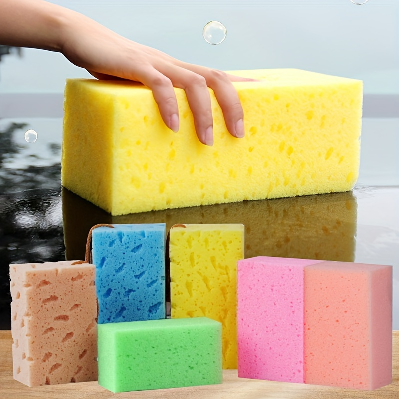 6 x 3.6 x 0.9 Inch JK SP-T22 Large Sponge, Kitchen Sponges, Handy Sponges,  Cellulose Sponges, Dish Washing Sponge, Natural Sponge, Car Washing Sponge