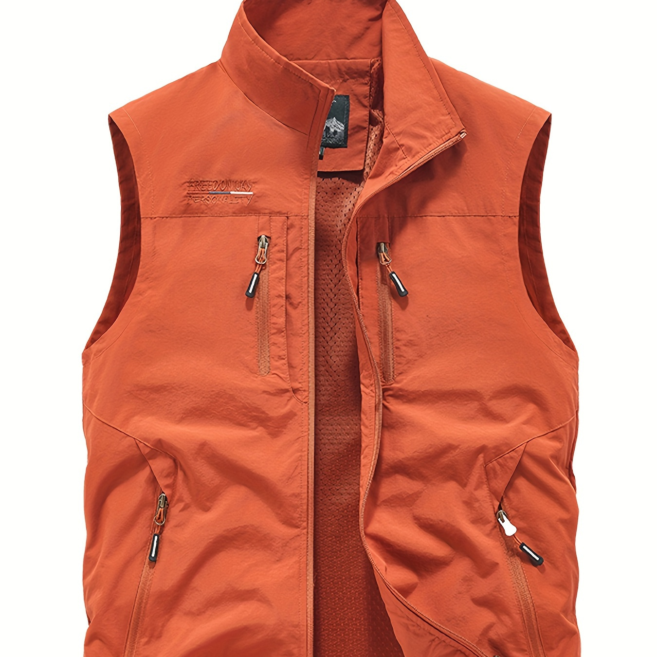 

Men's Spring And Autumn Leisure Multi-pocket Fishing Vest Jacket, Men's Outdoor Thin Zip-up Coat