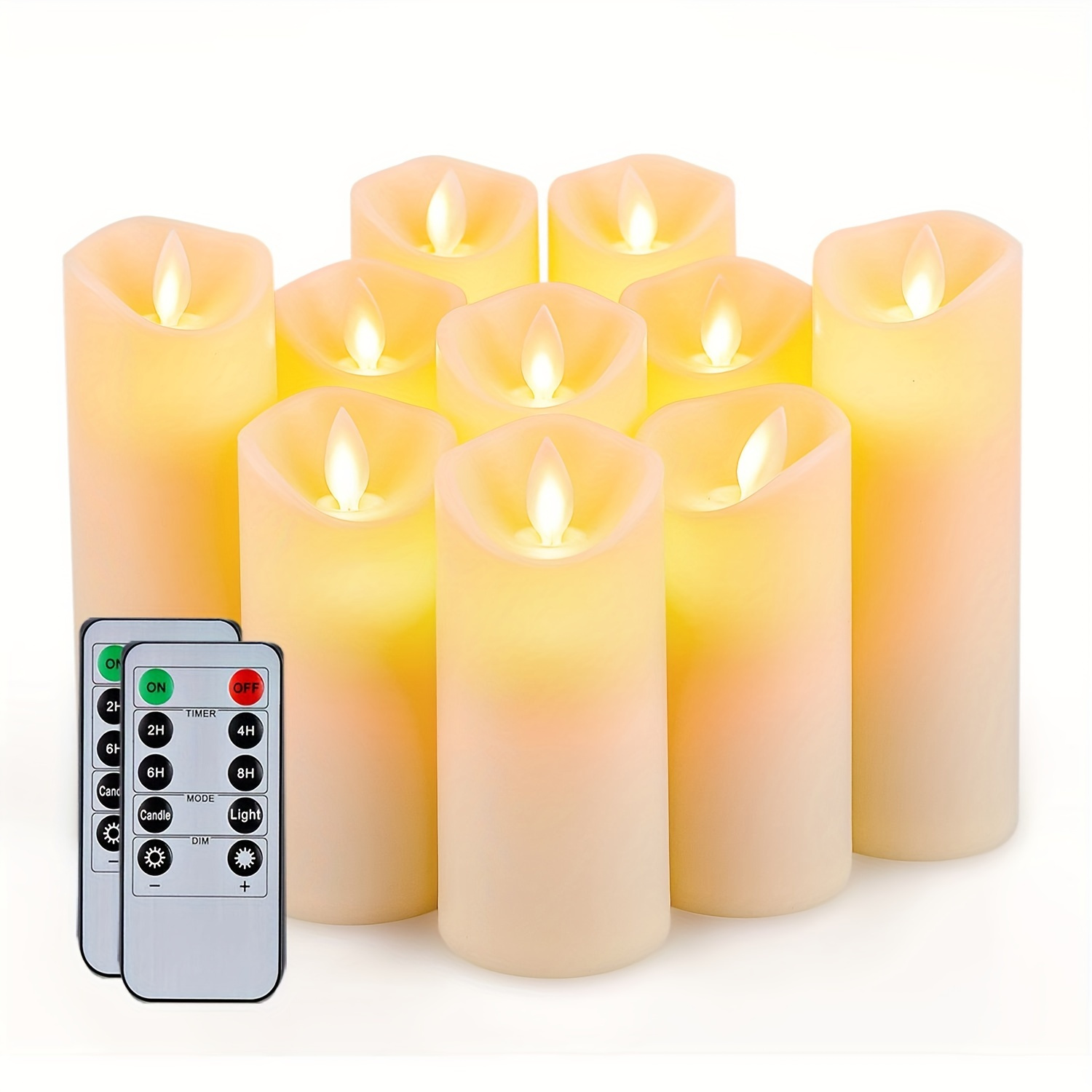 Ivory White Candles Without Smoke For Emergency - Temu