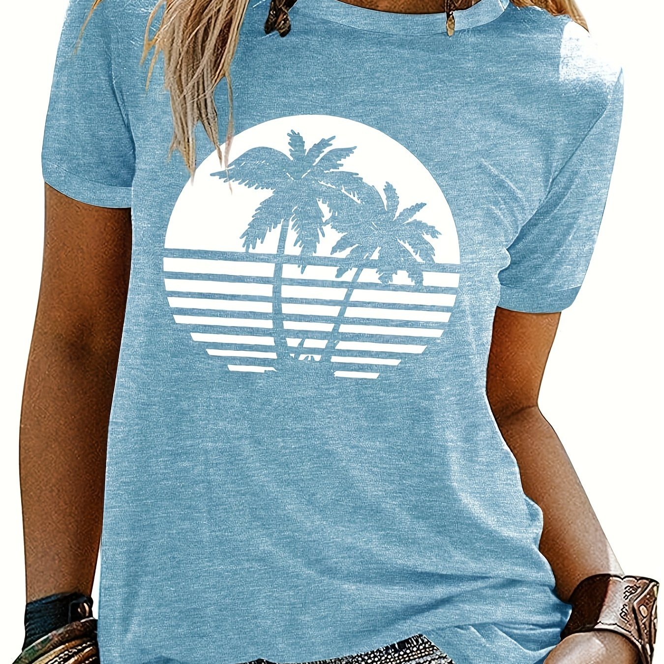 

Summer Autumn Beach Shirts For Women Hawaiian Graphic Tees Vintage Tshirt Tops