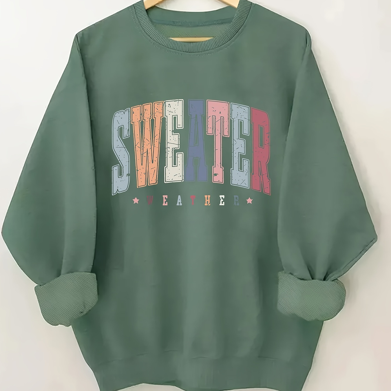

Women' Sweatshirt, Polyester , Round , /, ,