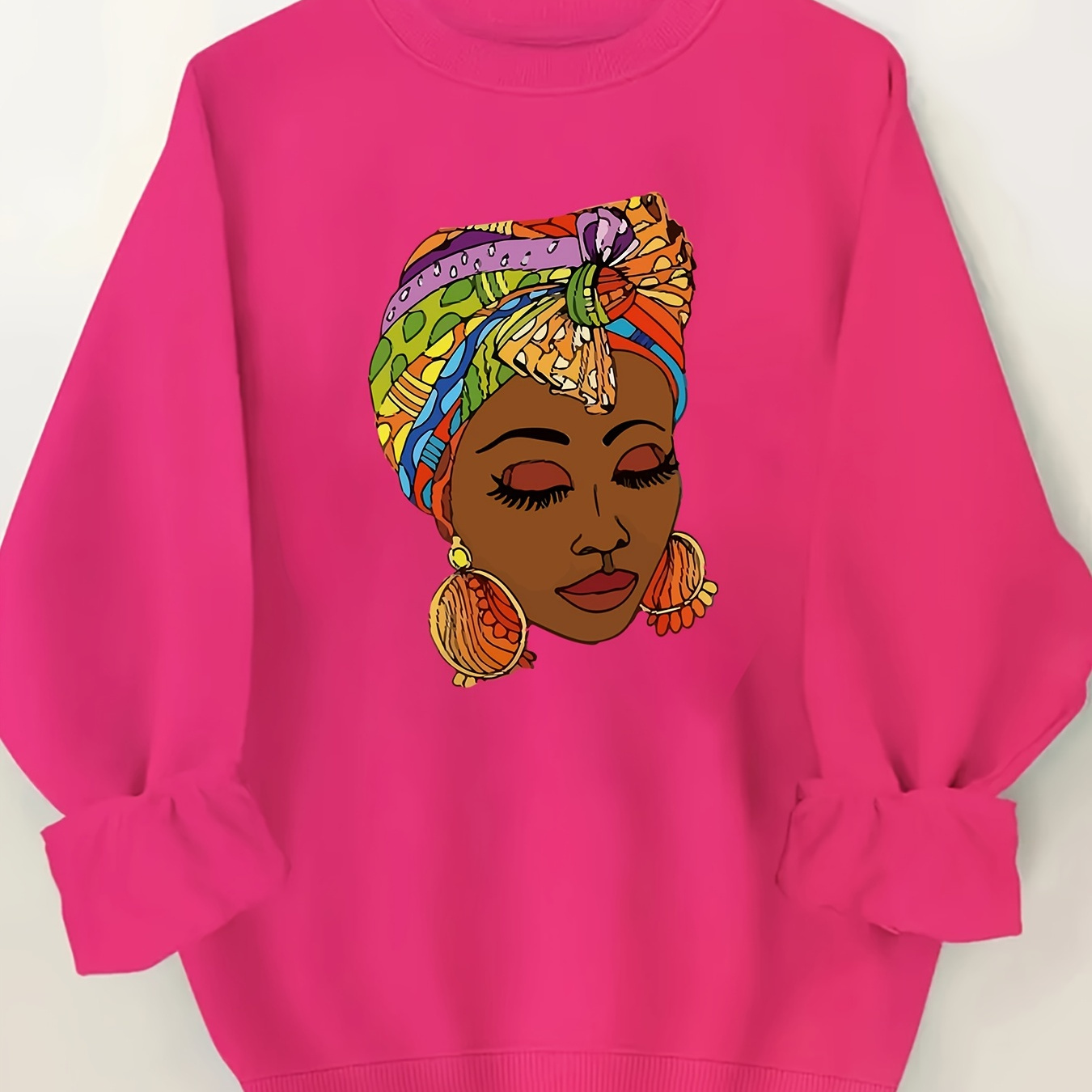 

Sweatshirt à Col Rond Imprimé - , Lavable en , /Hiver