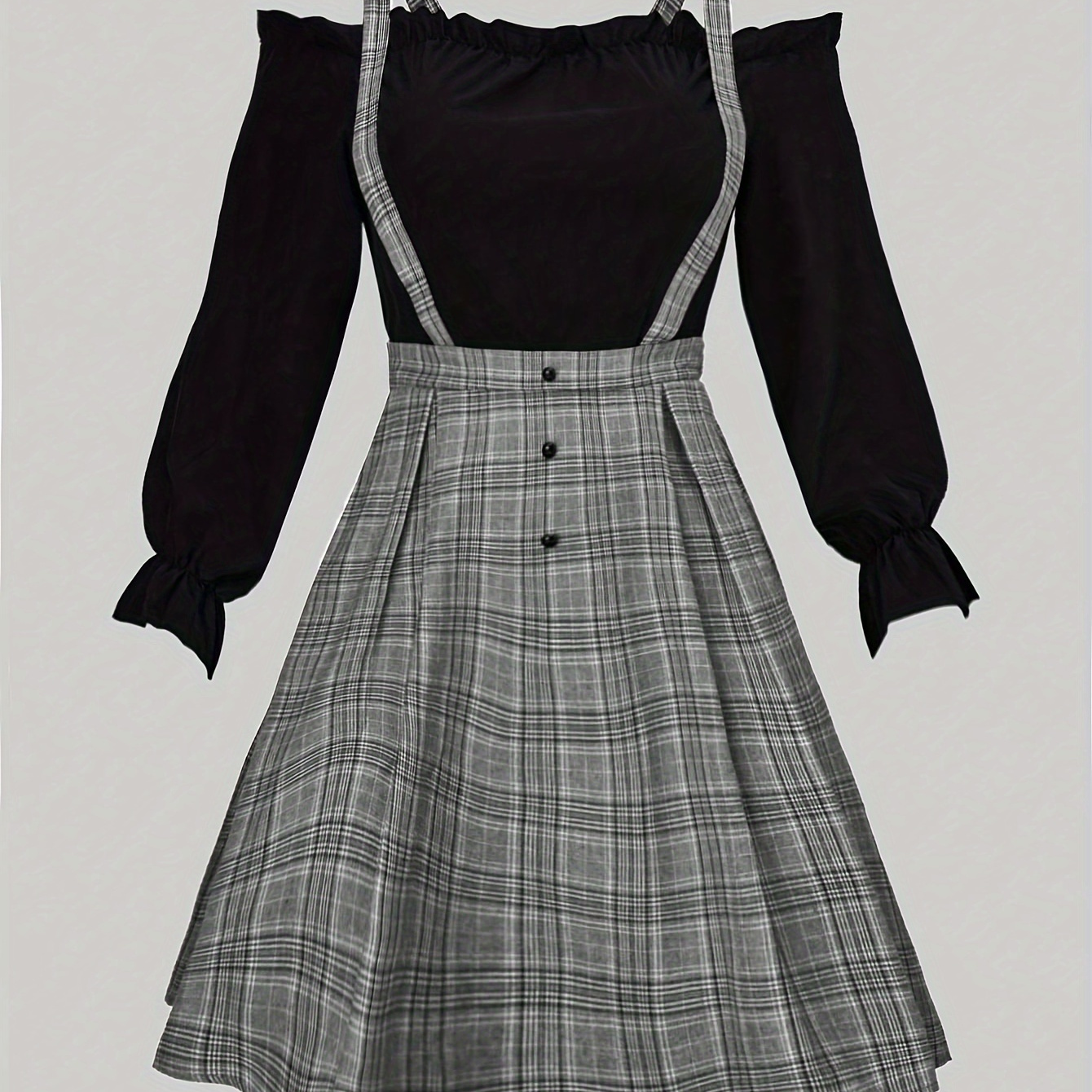 

Size Print Dress With Cold Shoulder Sleeves - Polyester, Machine Washable, Non-stretch Fabric For All