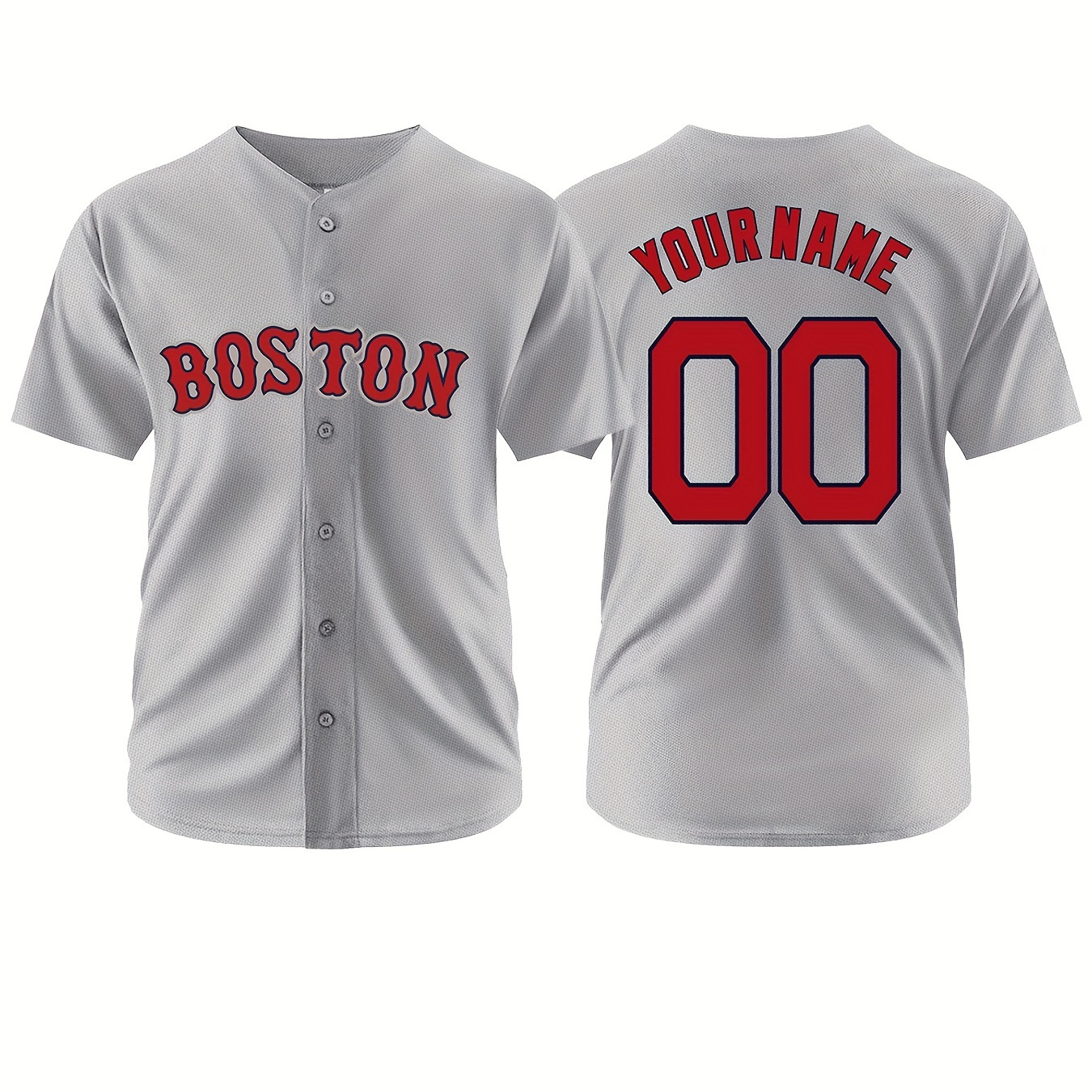 

Customizable Name And Number Men's Baseball Jersey V-neck Embroidered Outdoor Leisure Sports Customization S-3xl