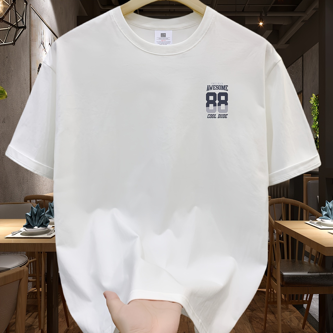 

T-shirt graphique 100 % coton pour homme SKY·R, t-shirt décontracté à manches courtes et col rond, vêtements pour homme pour l'été en plein air