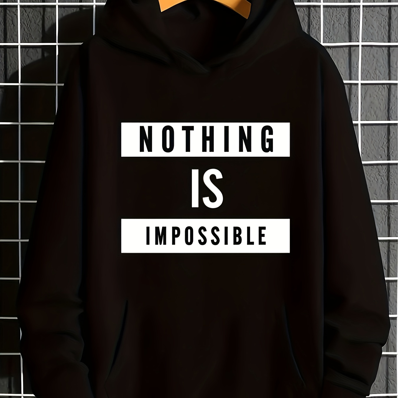 Fancy ''nothing Is Impossible'' Slogan Print Boys Casual - Temu