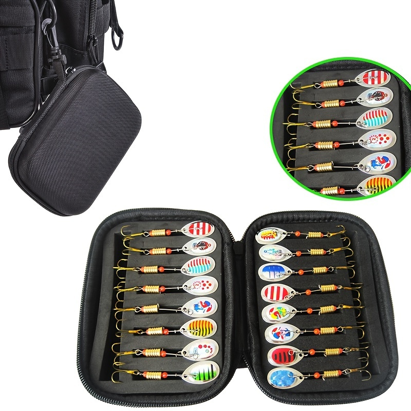 Fishing Lure Case With Zipper Fishing Tackle Bait Pouch Storage ...