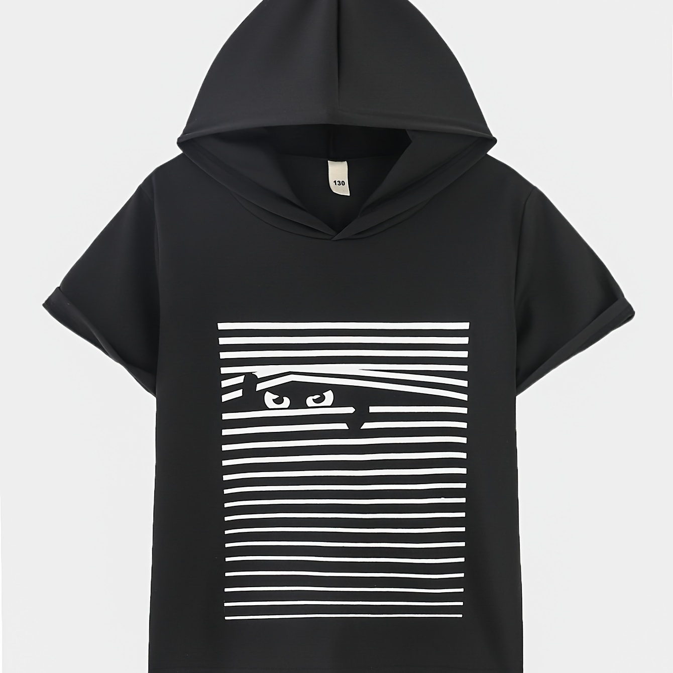 

T-shirt À Capuche Imprimé Voiture Créative Pour Garçon, Confortable Et Tendance Pour L'été