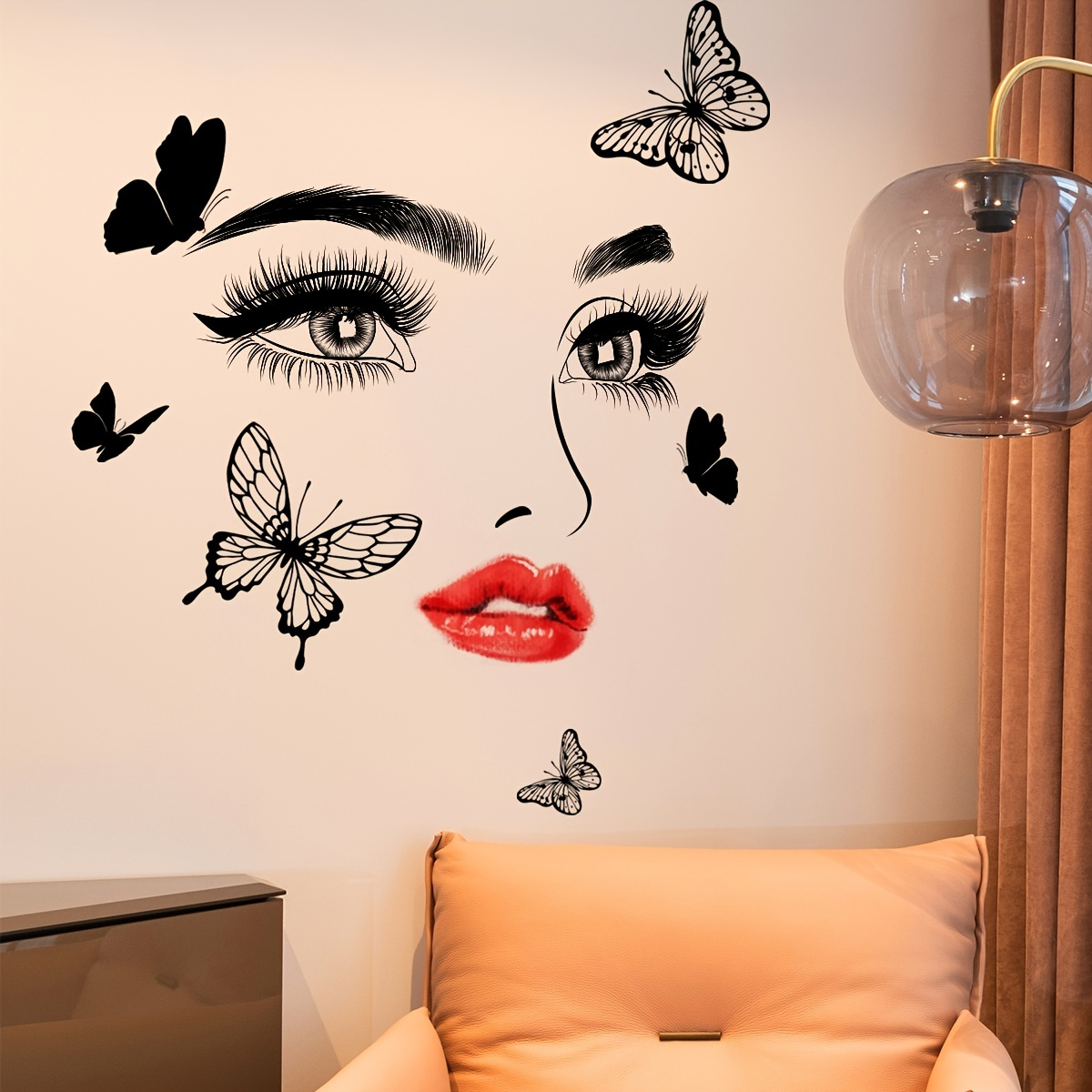 

Add A Touch Of Elegance To Your Home With This 2-sheet Butterfly Wall Sticker!