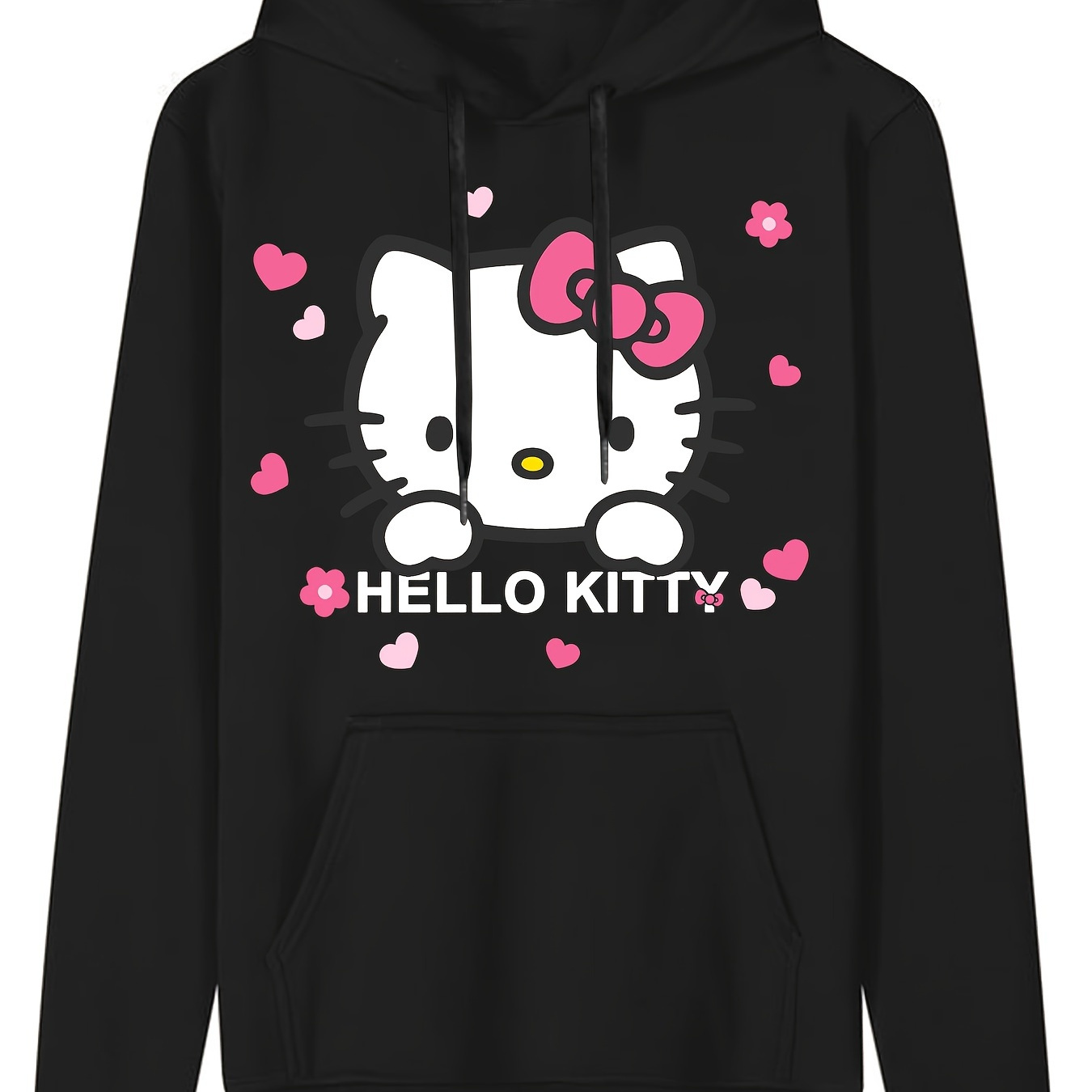 

Sanrio Hello Kitty Hoodie, Drawstring Casual Hooded Sweatshirt, Melody Christmas Cute Cartoon Hoodie