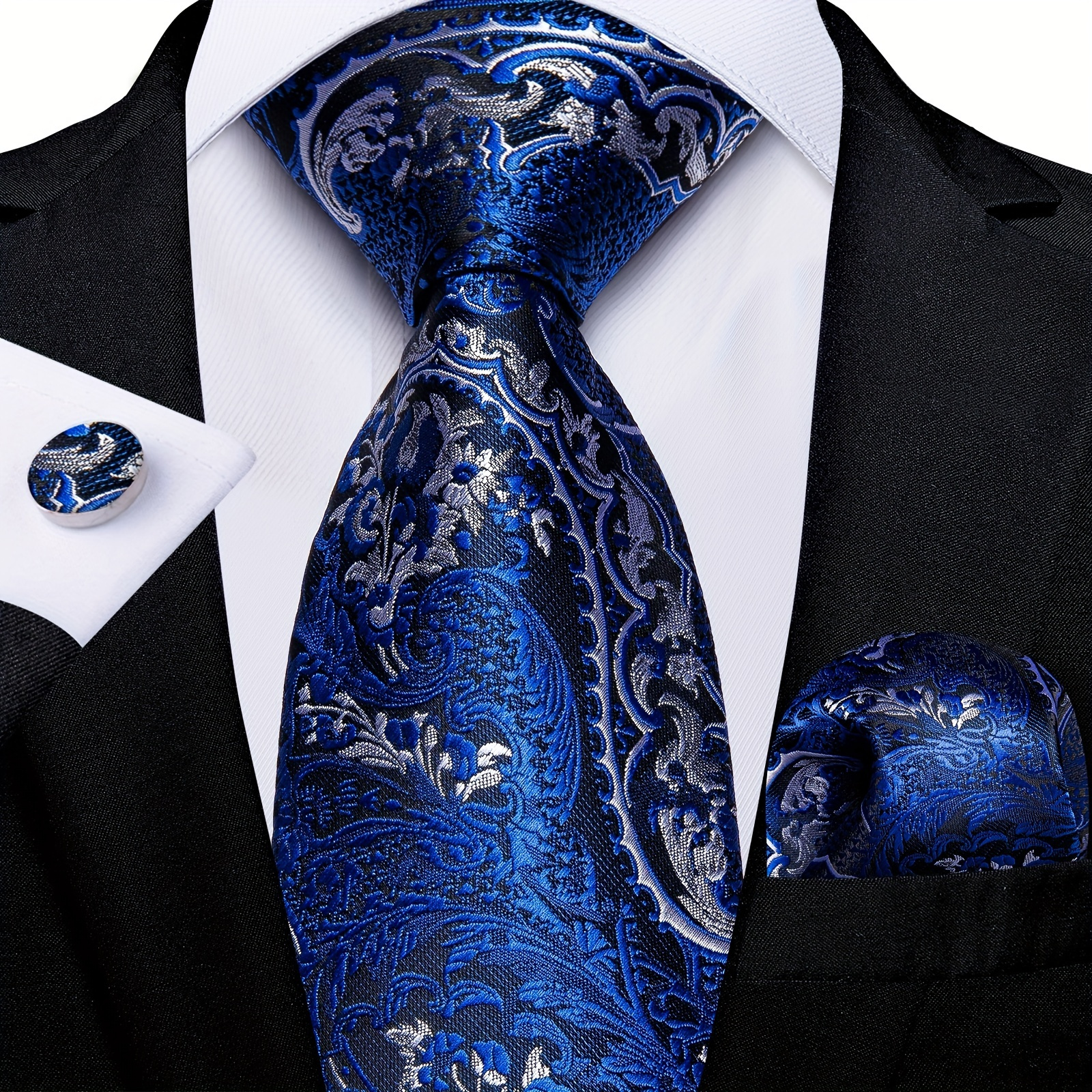 Blue Ties For Men - Temu