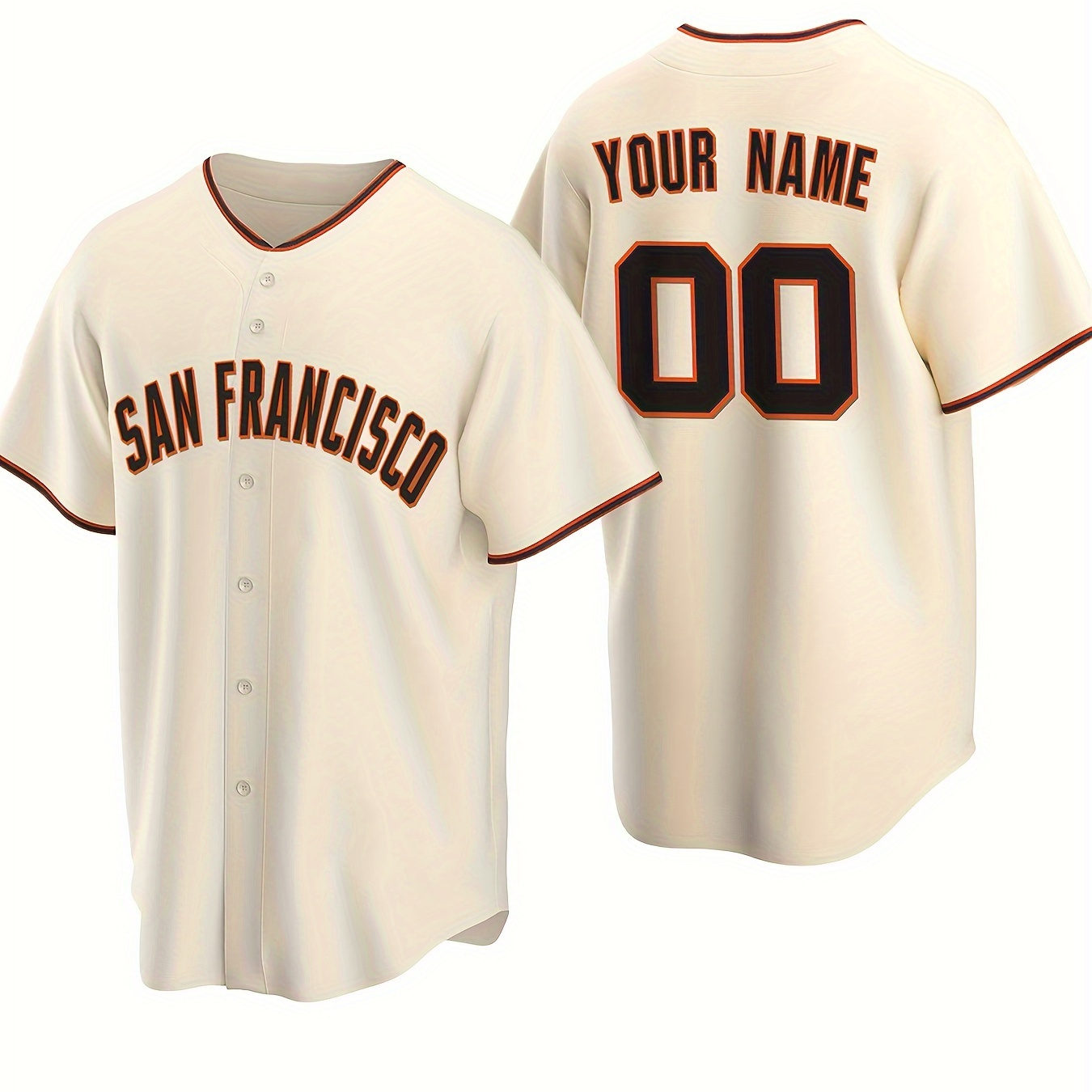

Men's Jersey With Customizable Name And Number Print, Embroidered Leisure Sports Customization Men's Baseball Jersey