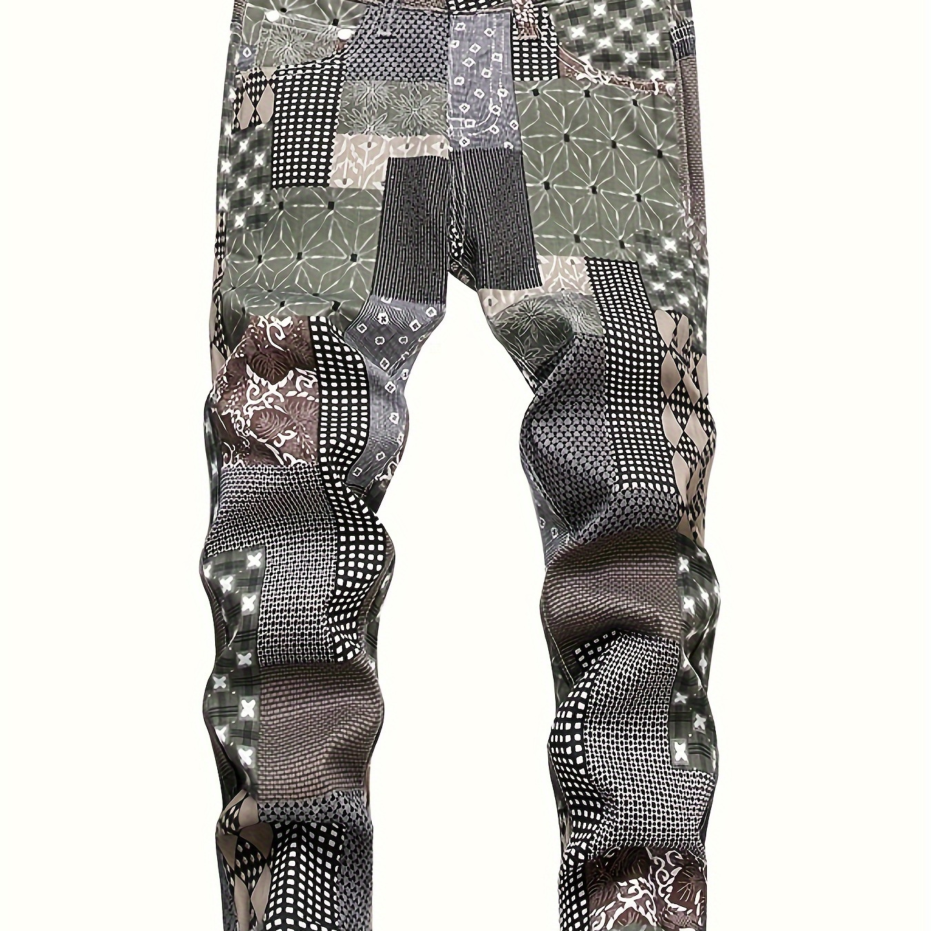 

Men's Casual Street Style Plaid Floral Print Slim Fit Cotton Jeans Best Sellers