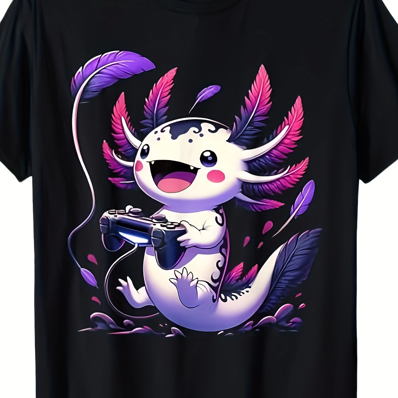 

Cute Axolotl Playing T-shirt