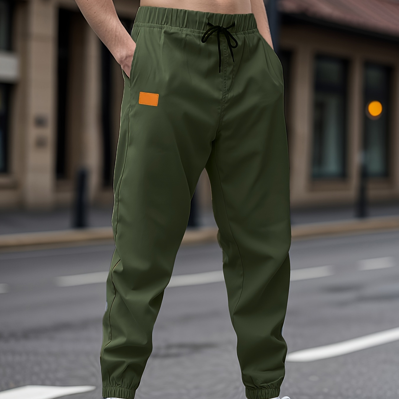 

Classic Design Multi Flap Pockets Cargo Pants, Men's Casual Drawstring Cargo Pants Hip Hop Joggers For Fall Summer Outdoor