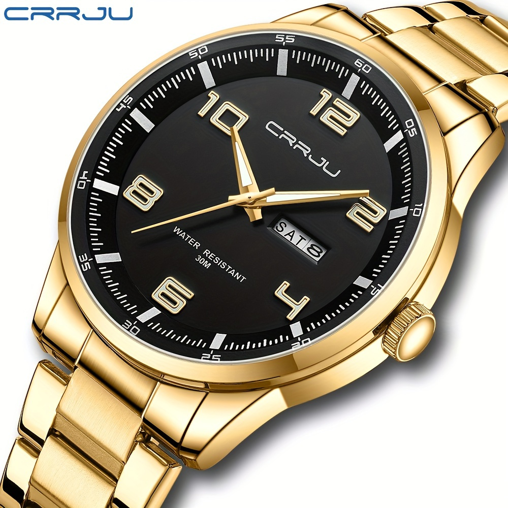 Crrju Fashion Men's Watch Chronograph Watch - Temu