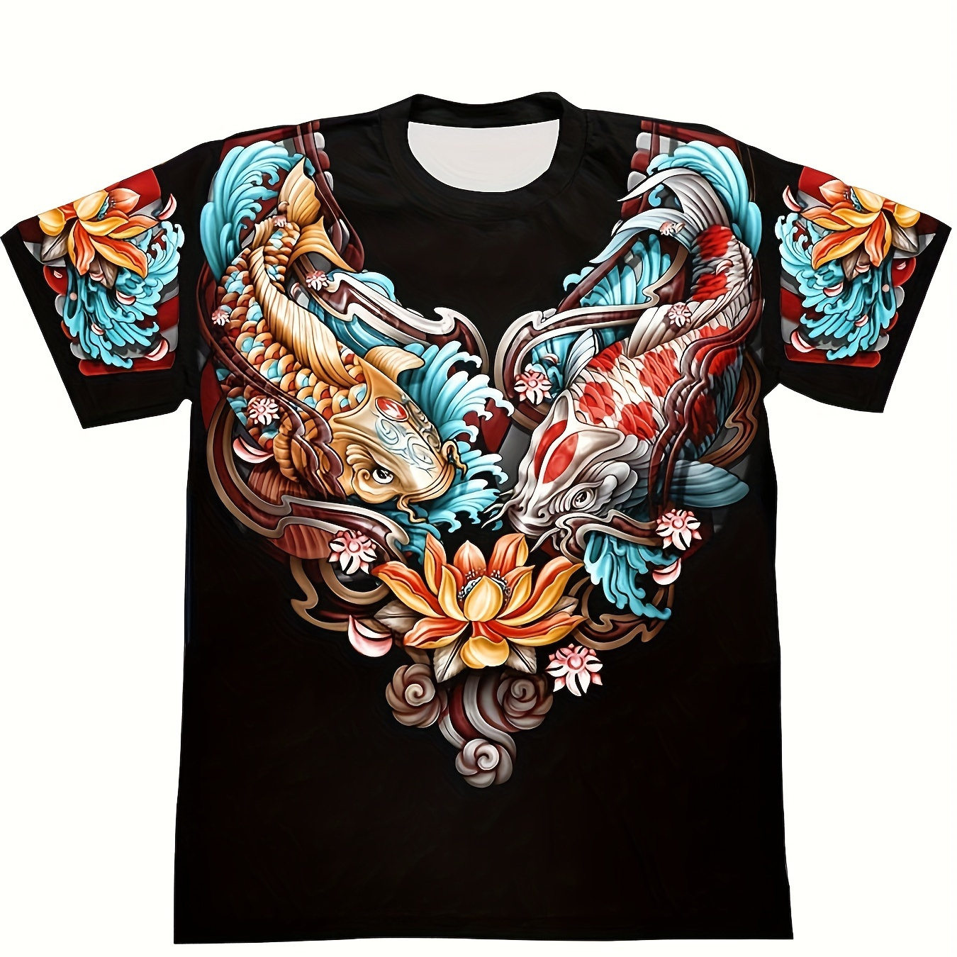 Rainbow fish print for kids and adults 2022 T-Shirt Anime t-shirt  heavyweight t shirts Men's t-shirt - AliExpress