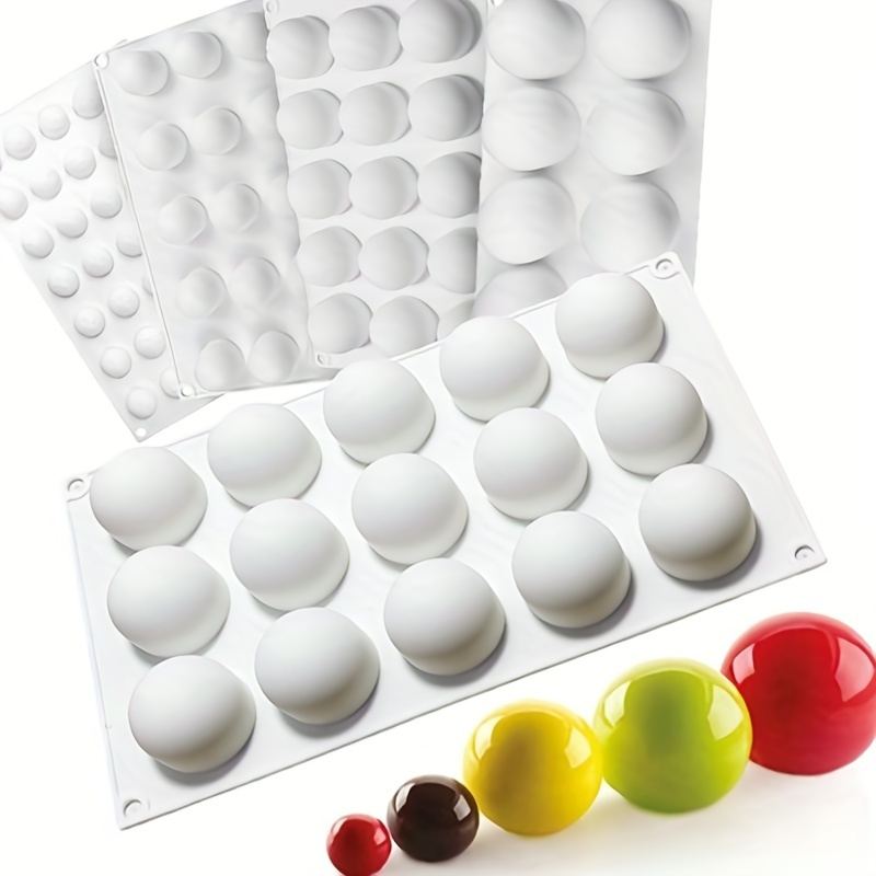 Large Ice Cube 6 Ball Silicone Mould Tray Maker Sphere Whiskey Resin  Paperweight Clay Crafts 