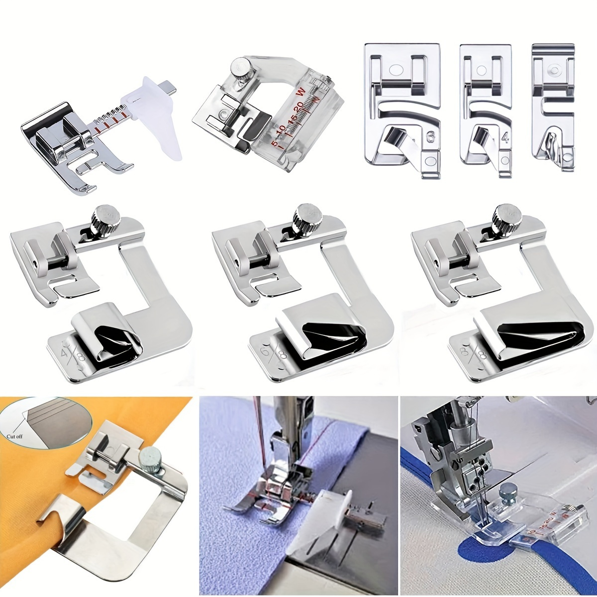 Complete Sewing Machine Presser Foot Kit For Brother Singer - Temu