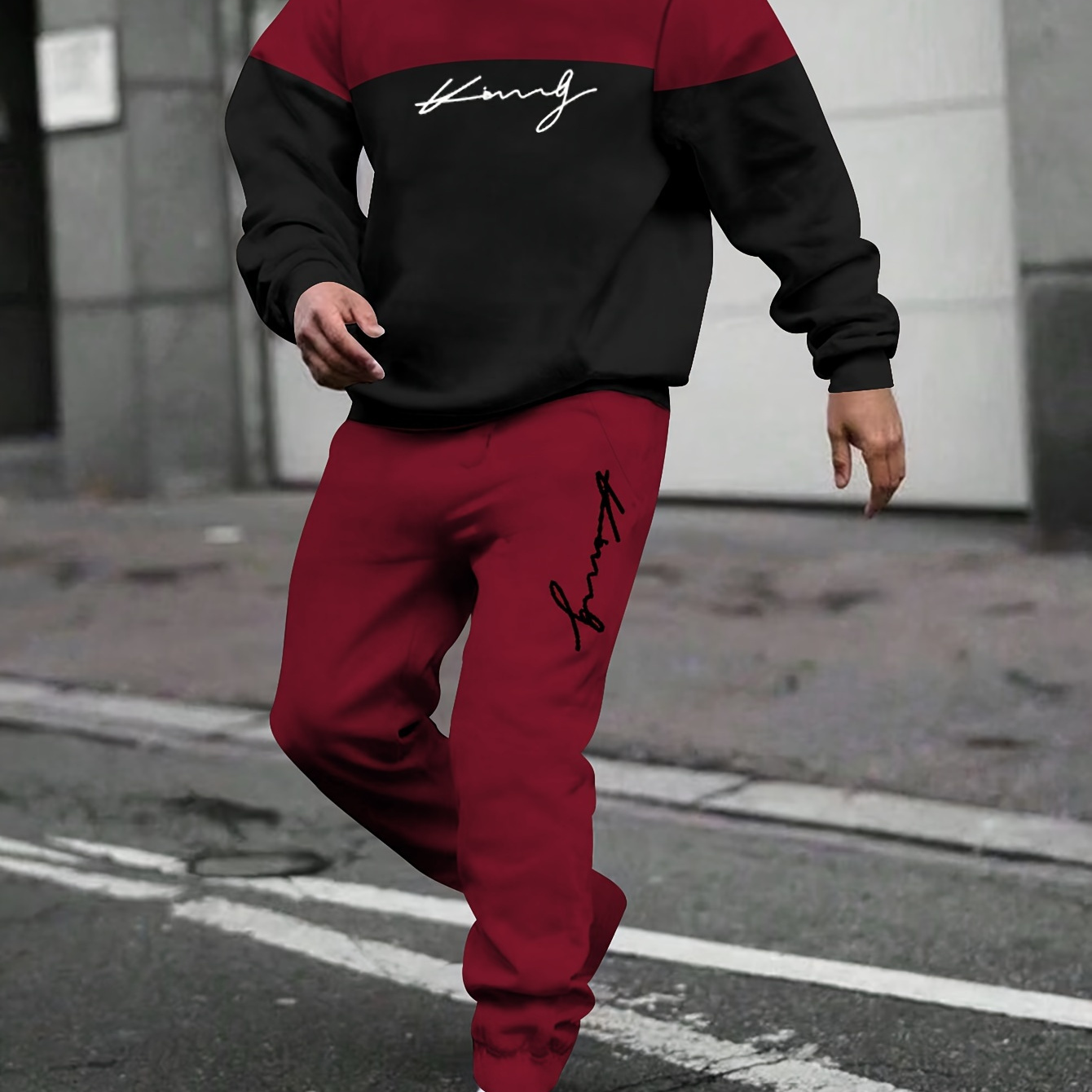 

And Sweatpants Set - Polyester , Long Sleeve, Fit, Hooded Top , , /