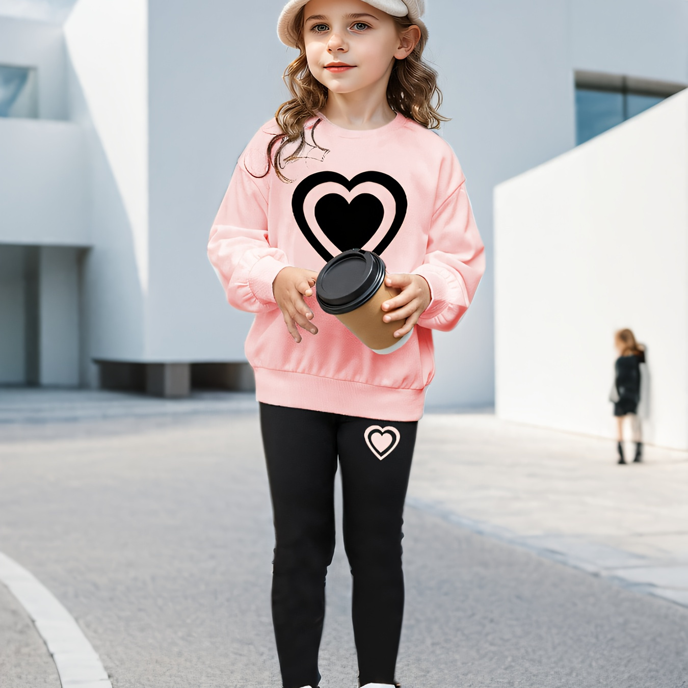 

' 2pcs Set: Long Sweatshirt & Leggings - , For /, 8-12, For