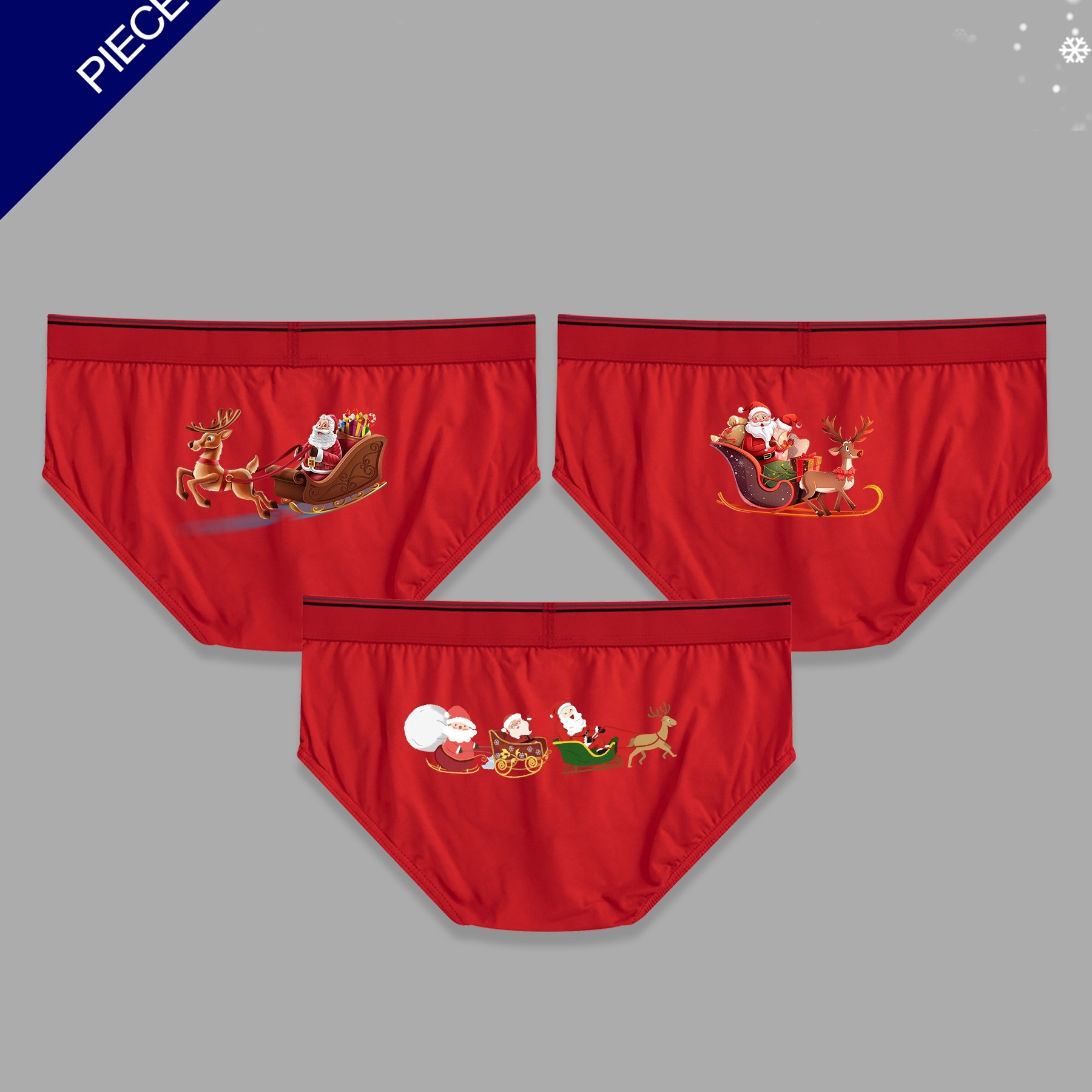 

3- Briefs, Christmas , Comfortable For And