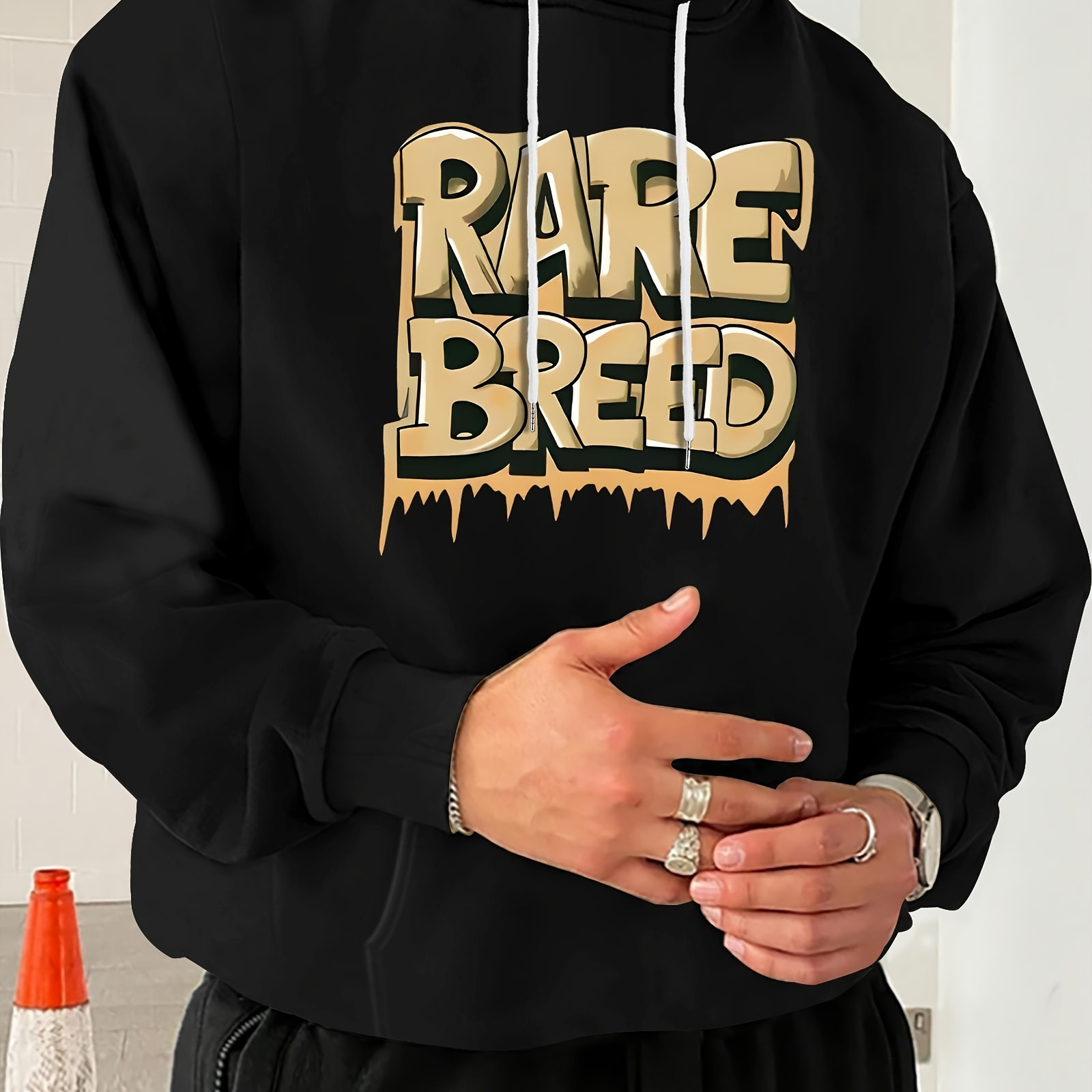 

Plus Size, , Drawstring Long Sleeve Sweatshirt Hoodies, Hoodies, For
