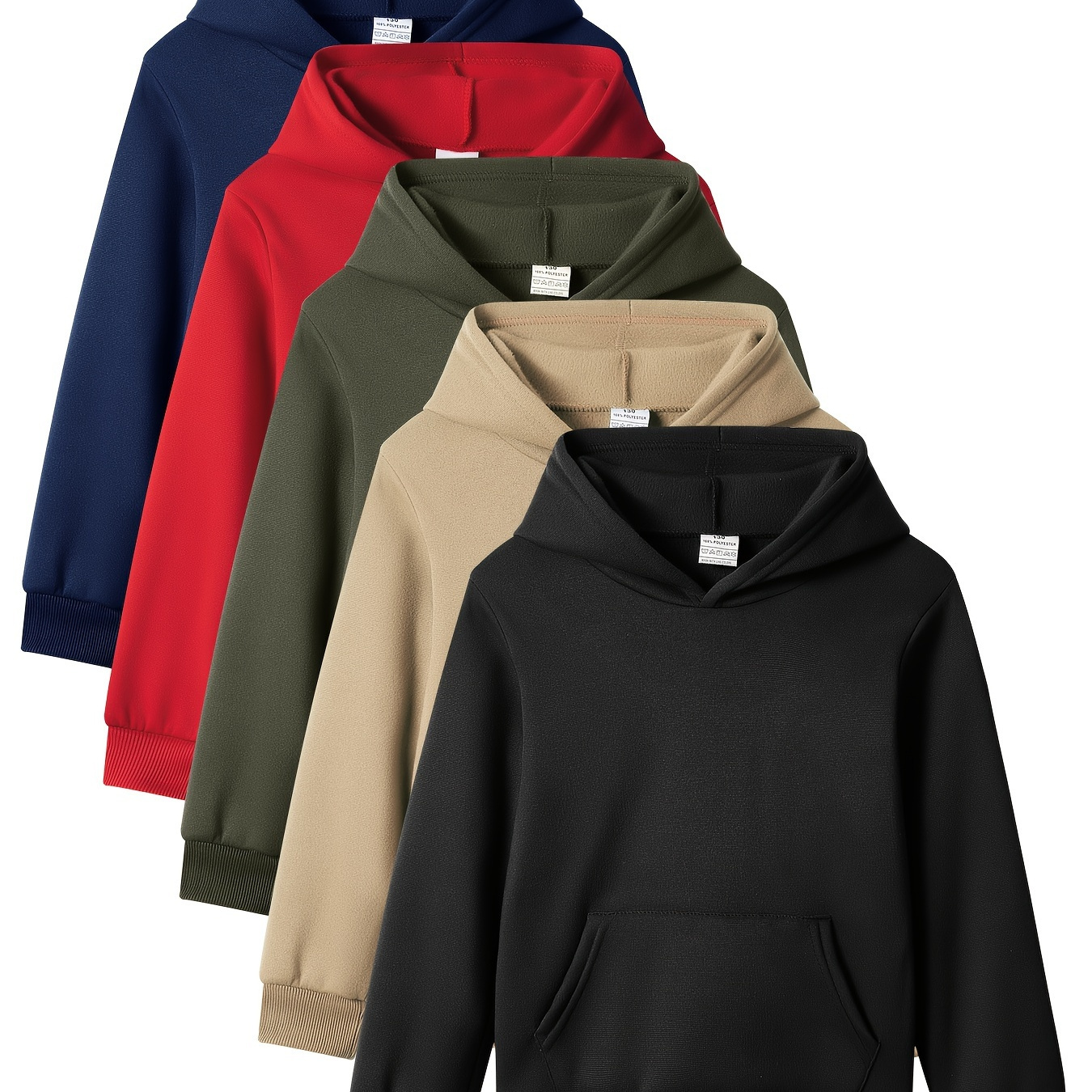 

5pcs Boys Stylish Hooded Sweatshirt, Long Sleeve, Zip Up, Casual, Pockets, Gym Sports Wear, Trendy Spider Design, Soft And Comfortable, Outdoor Activities