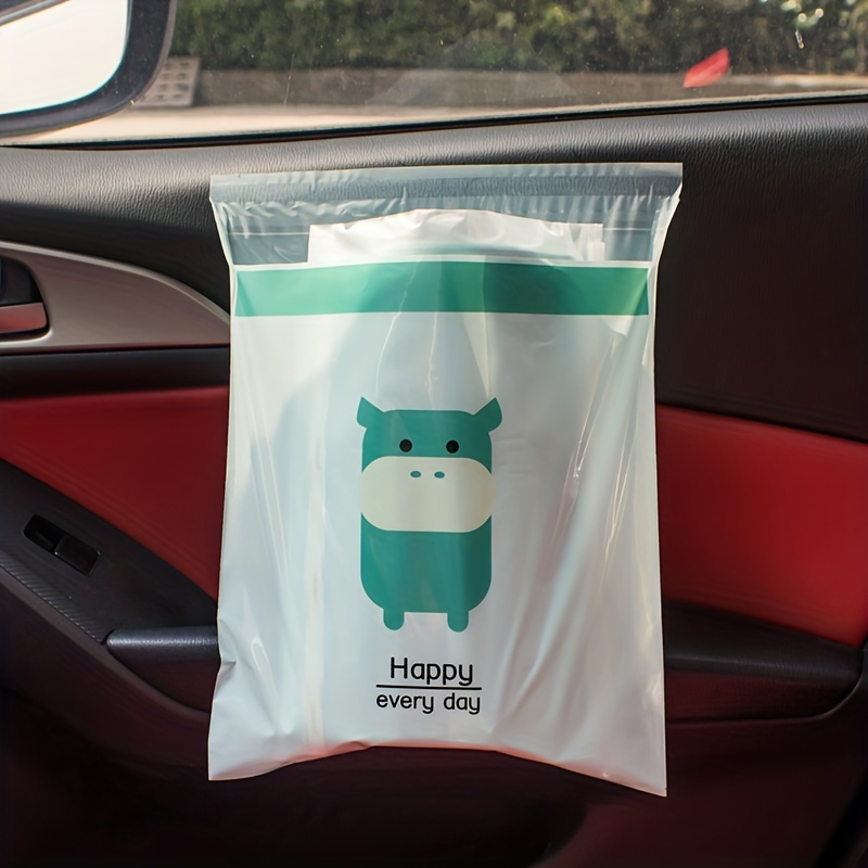 30pcs Reusable Desktop Garbage Bags - Thickened Car Trash Bags with  Transparent Disposable Design