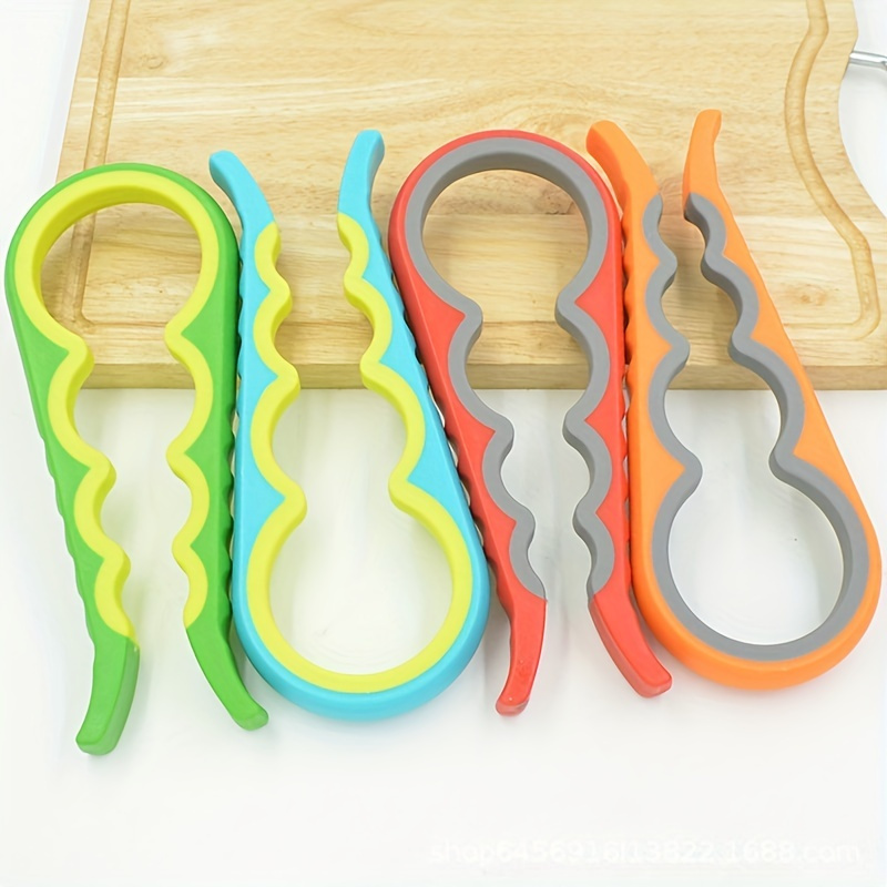 Easy Jar Opener - 4-in-1 Rubber Grip Tool for Quick Lid Removal